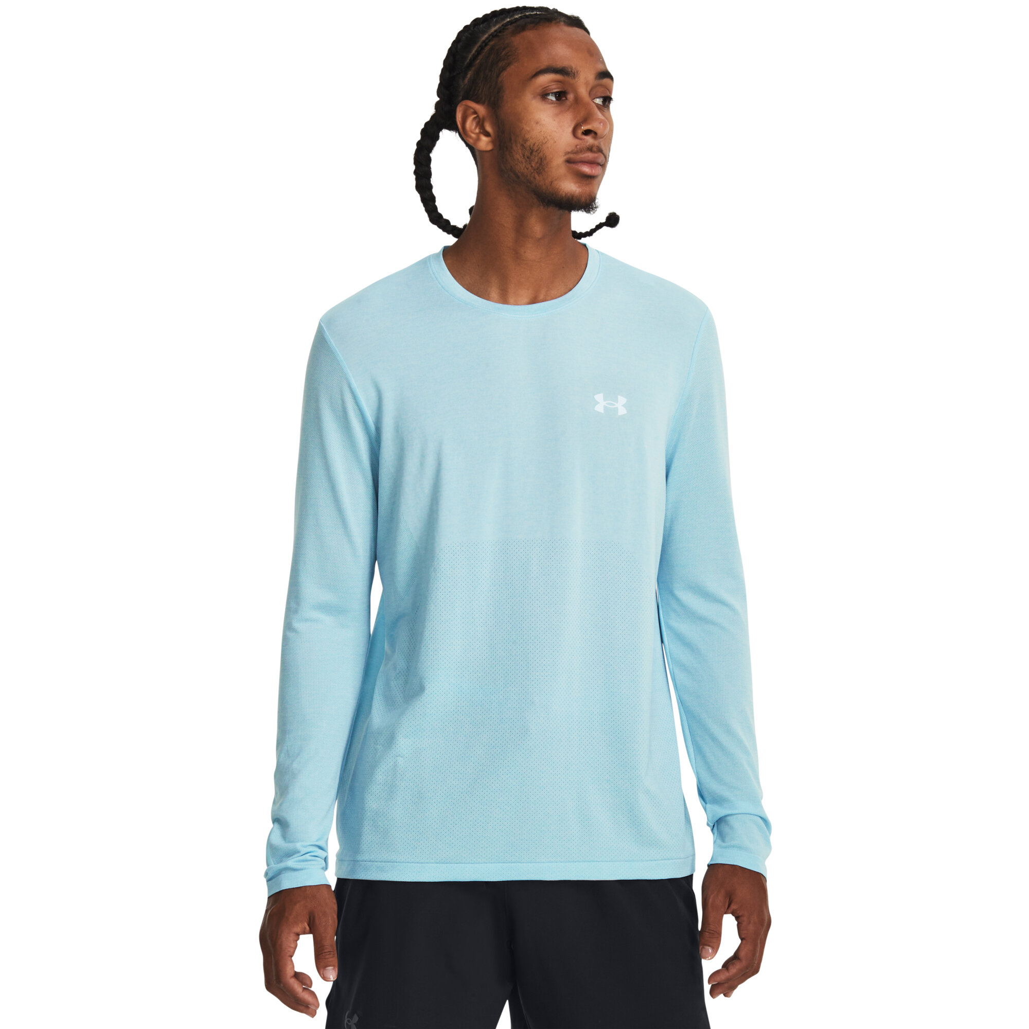 Mens running shirt Under Armour Seamless Stride LS
