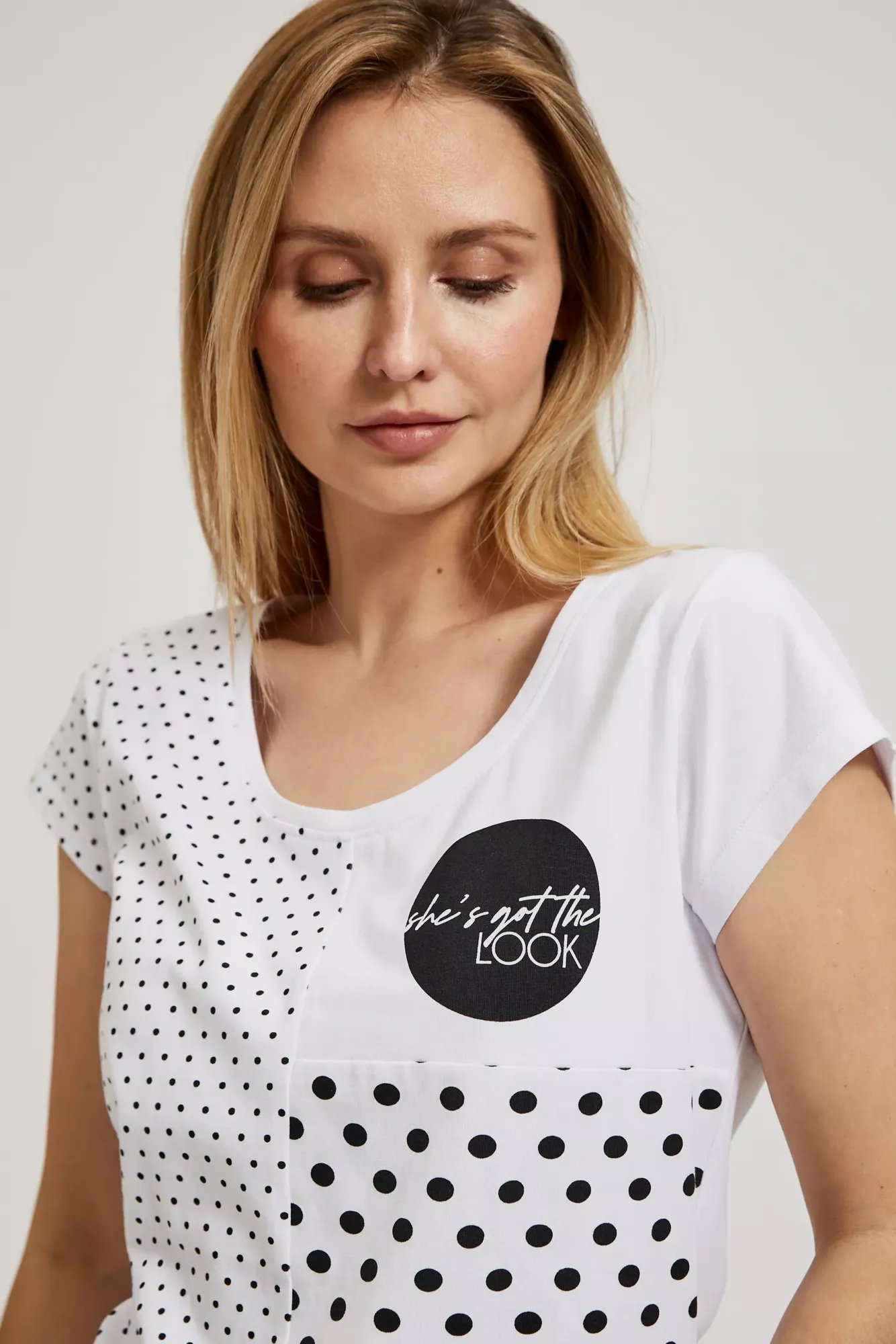 Women's T-shirt with dots MOODO
