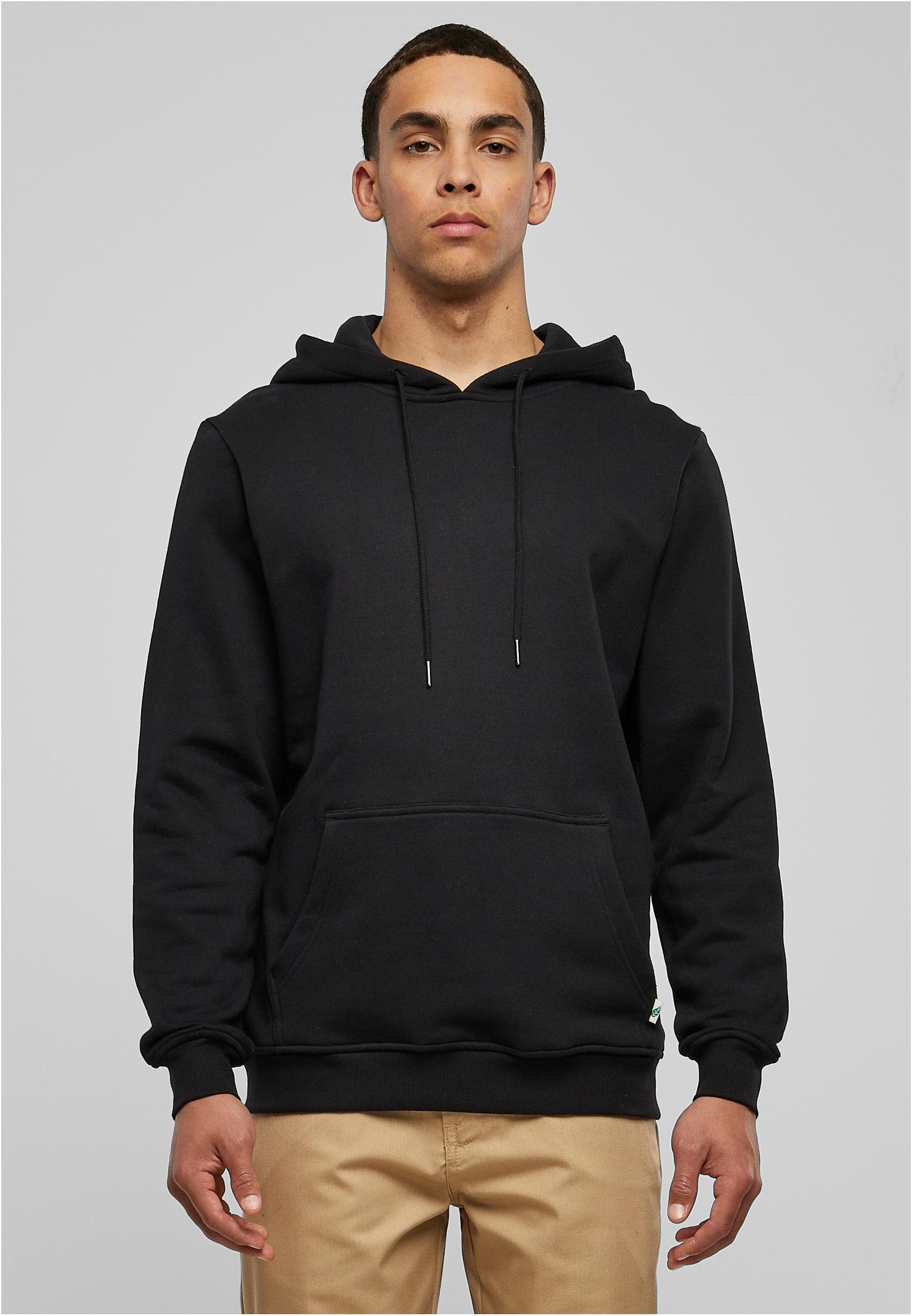 Organic de bază Hoody negru