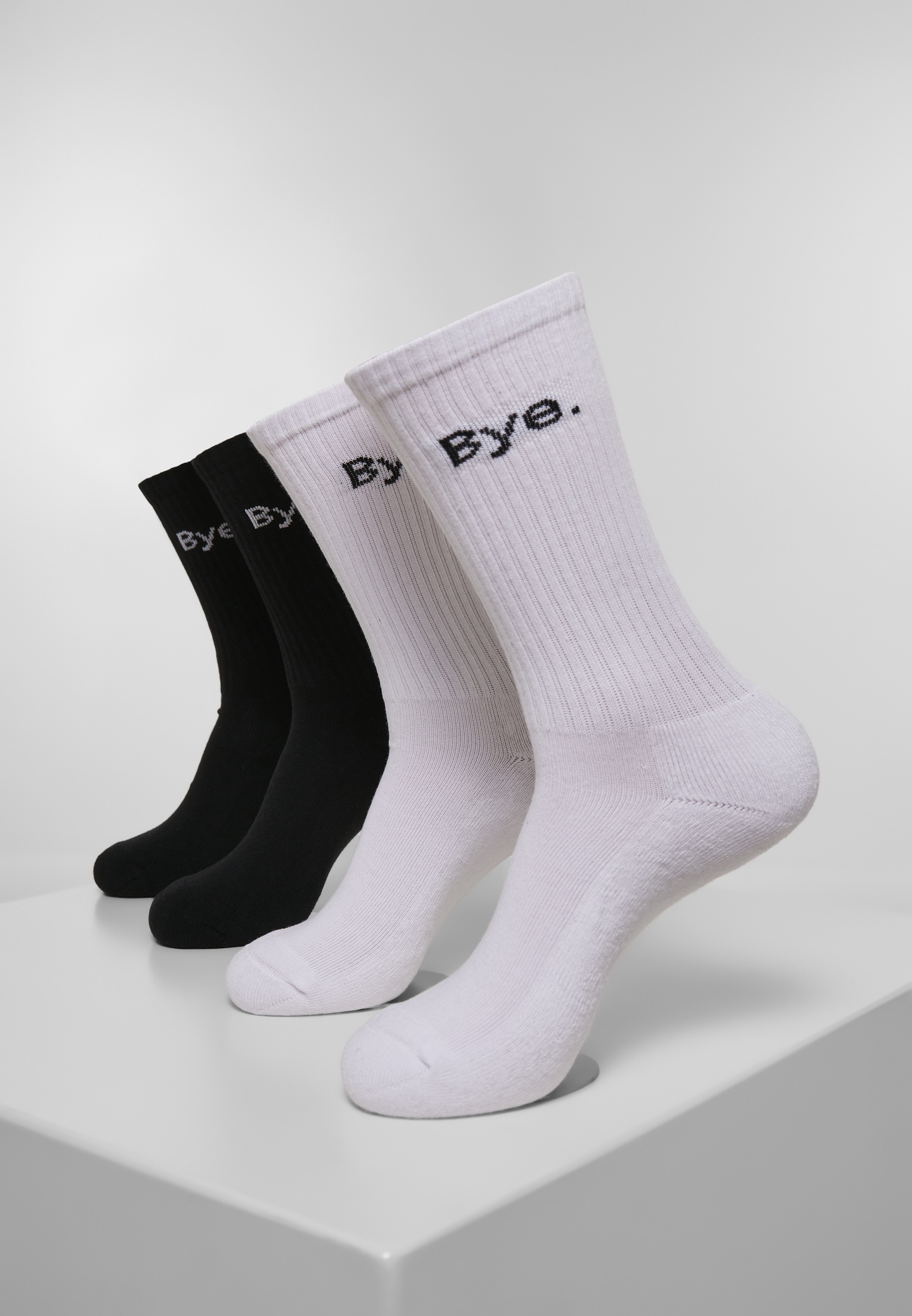 HI - Bye Socks 4-Pack black/white