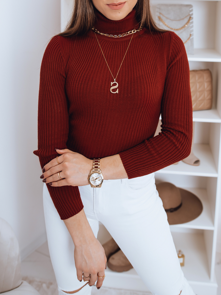 Women's brick sweater OSLO Dstreet