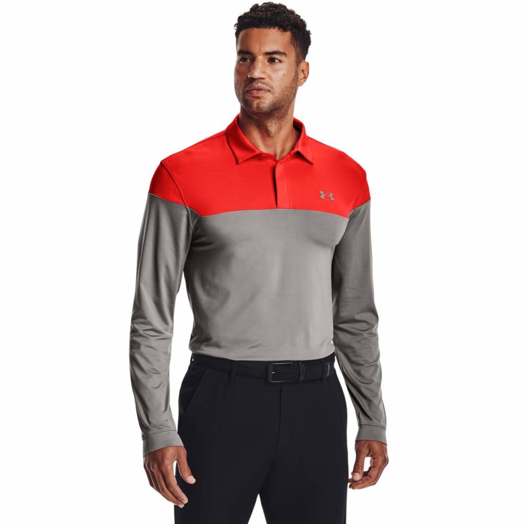 Men's Under Armour LS Playoff Novelty Polo Collar T-shirt