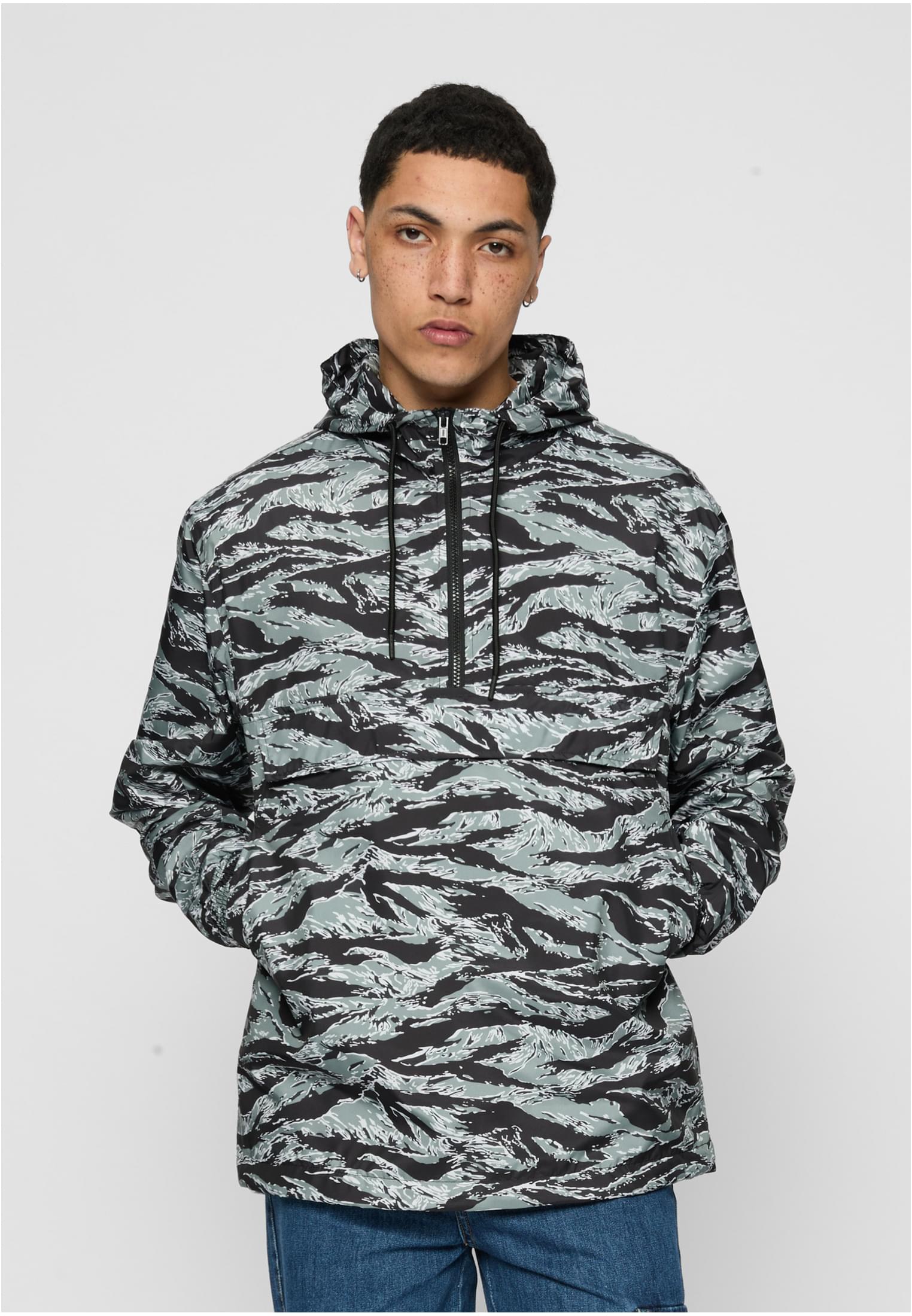 Tiger Camo Pull Over Stone Camo