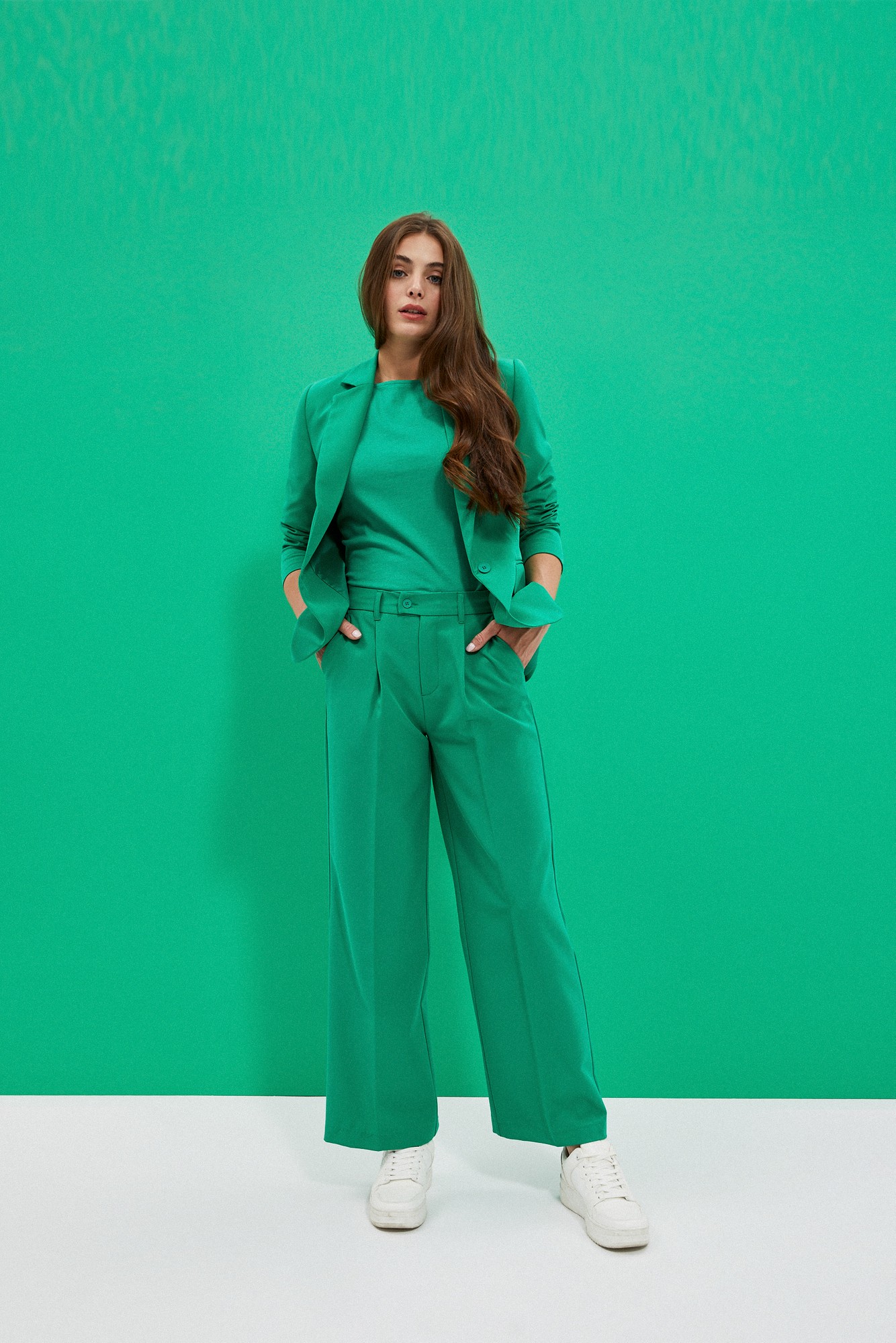 Marisse Women's Trousers L-Sp-4004 Green