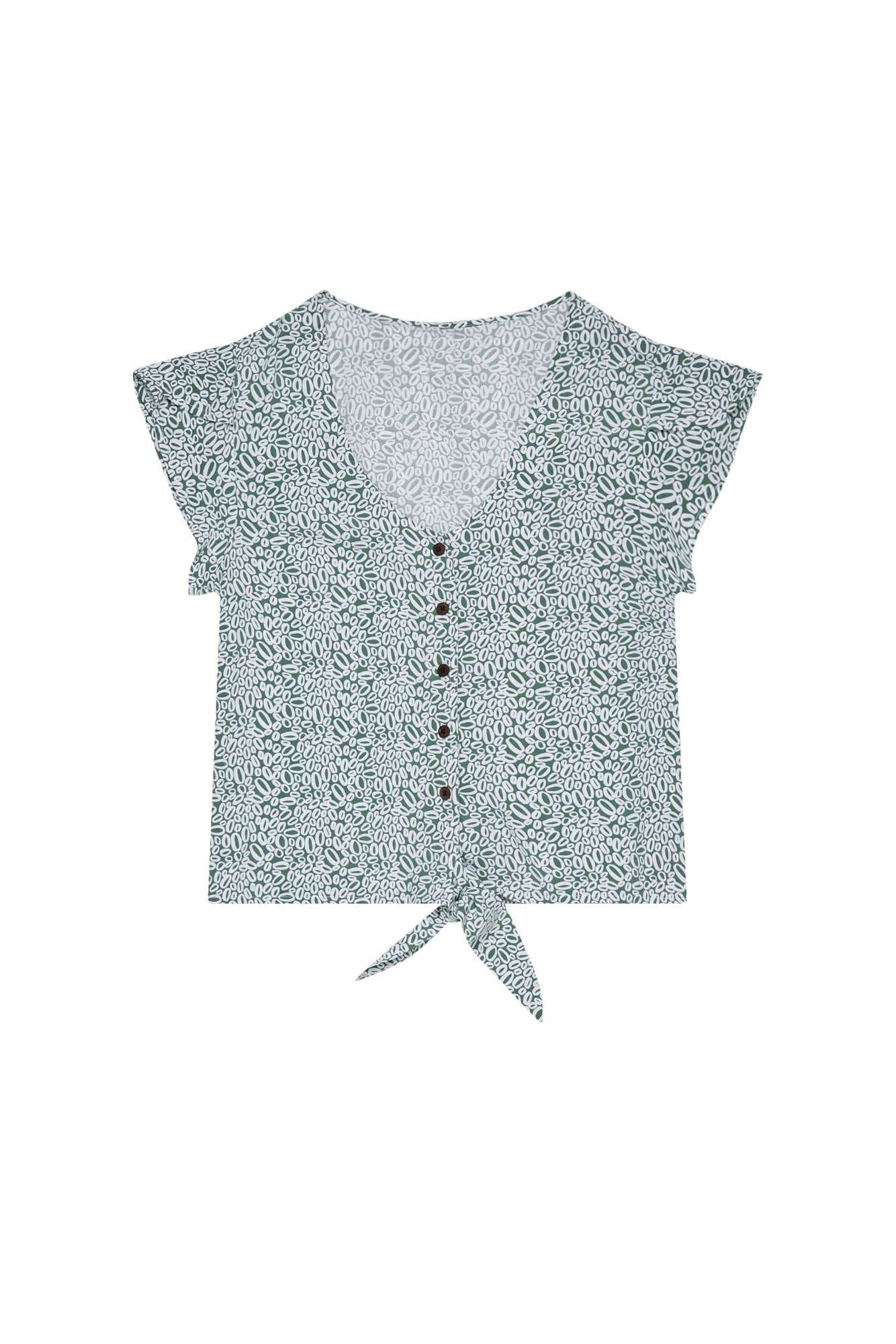 Patterned shirt blouse