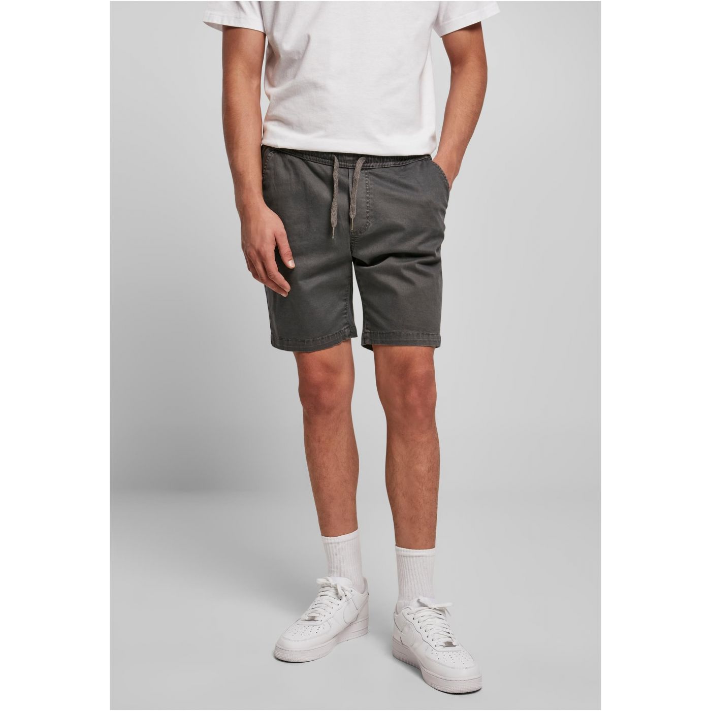 Stretch Twill Joggshorts darkshadow