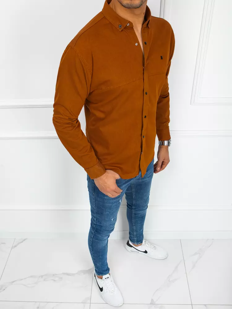 Men's shirt DStreet Camel Brown