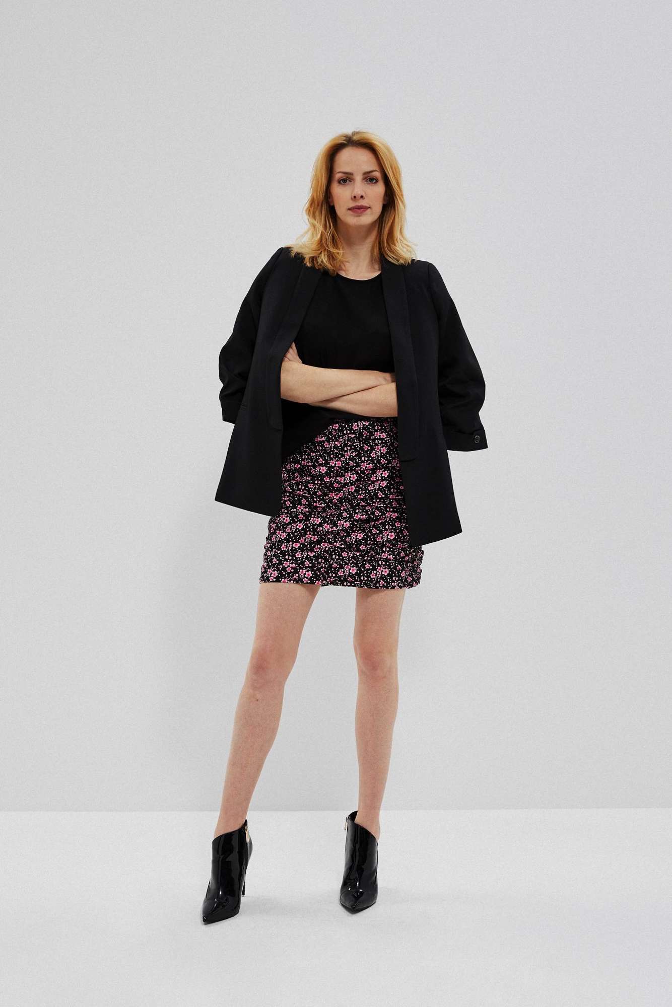 Floral pencil skirt