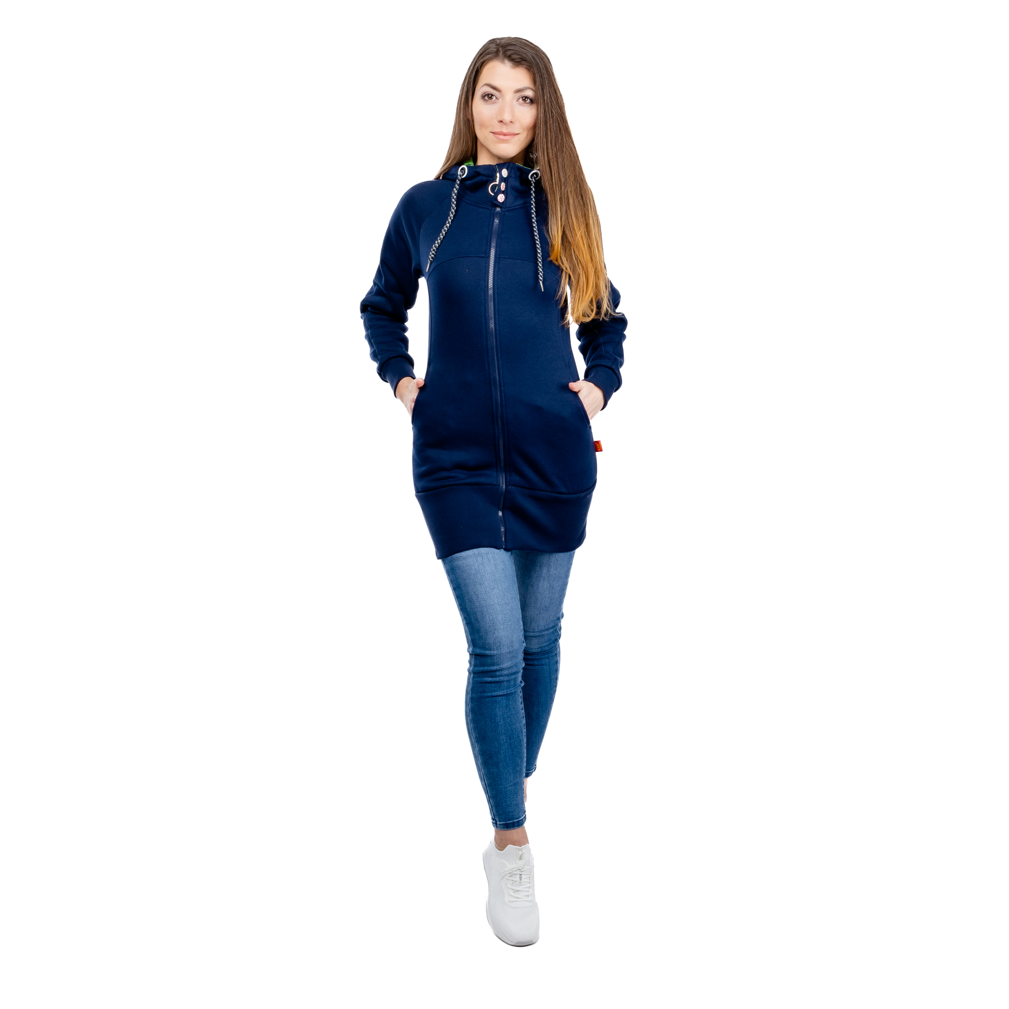 Women&#039;s Extended Sweatshirt GLANO - blue