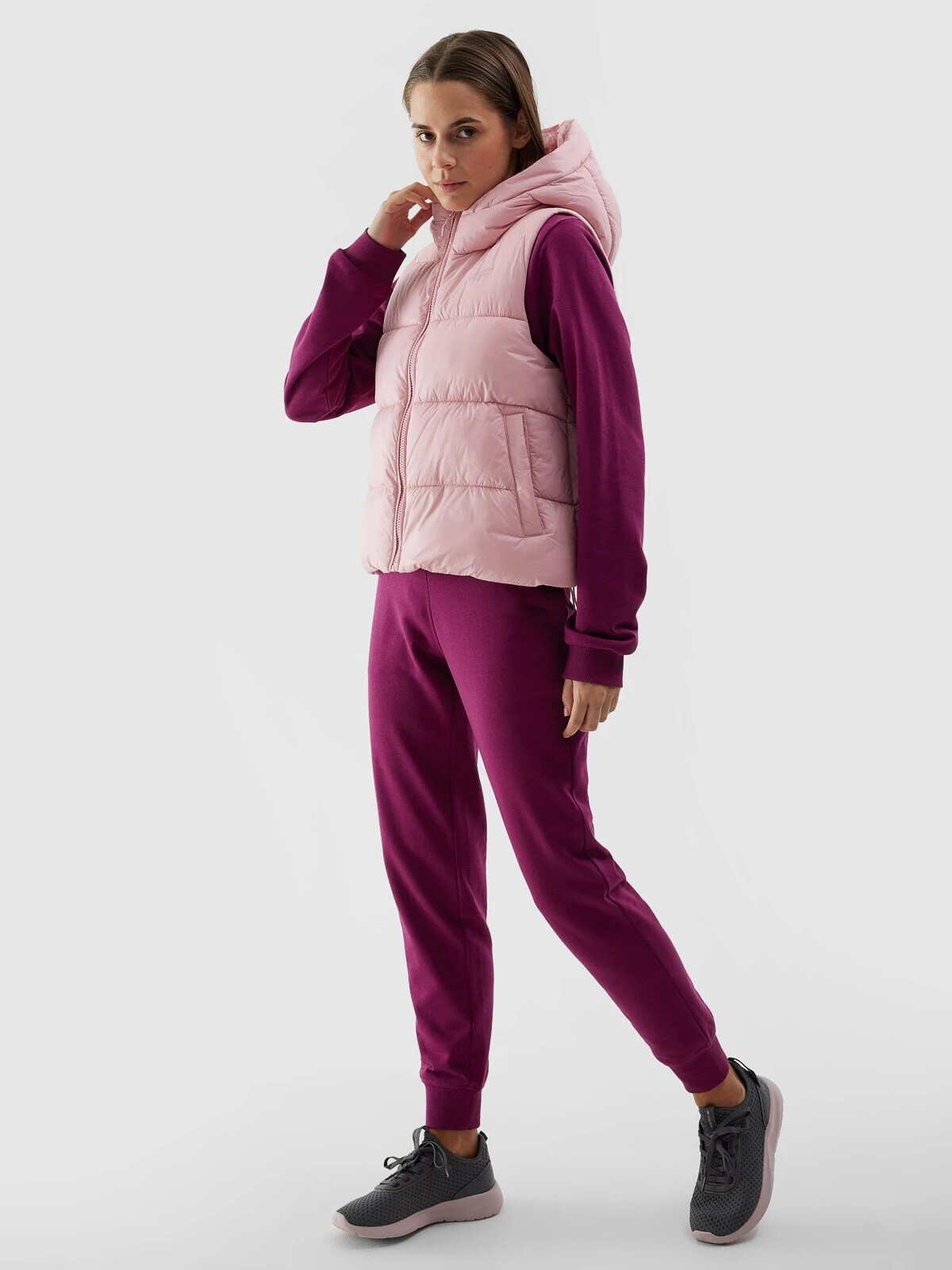 Women's 4F Synthetic Down Down Vest - Pink