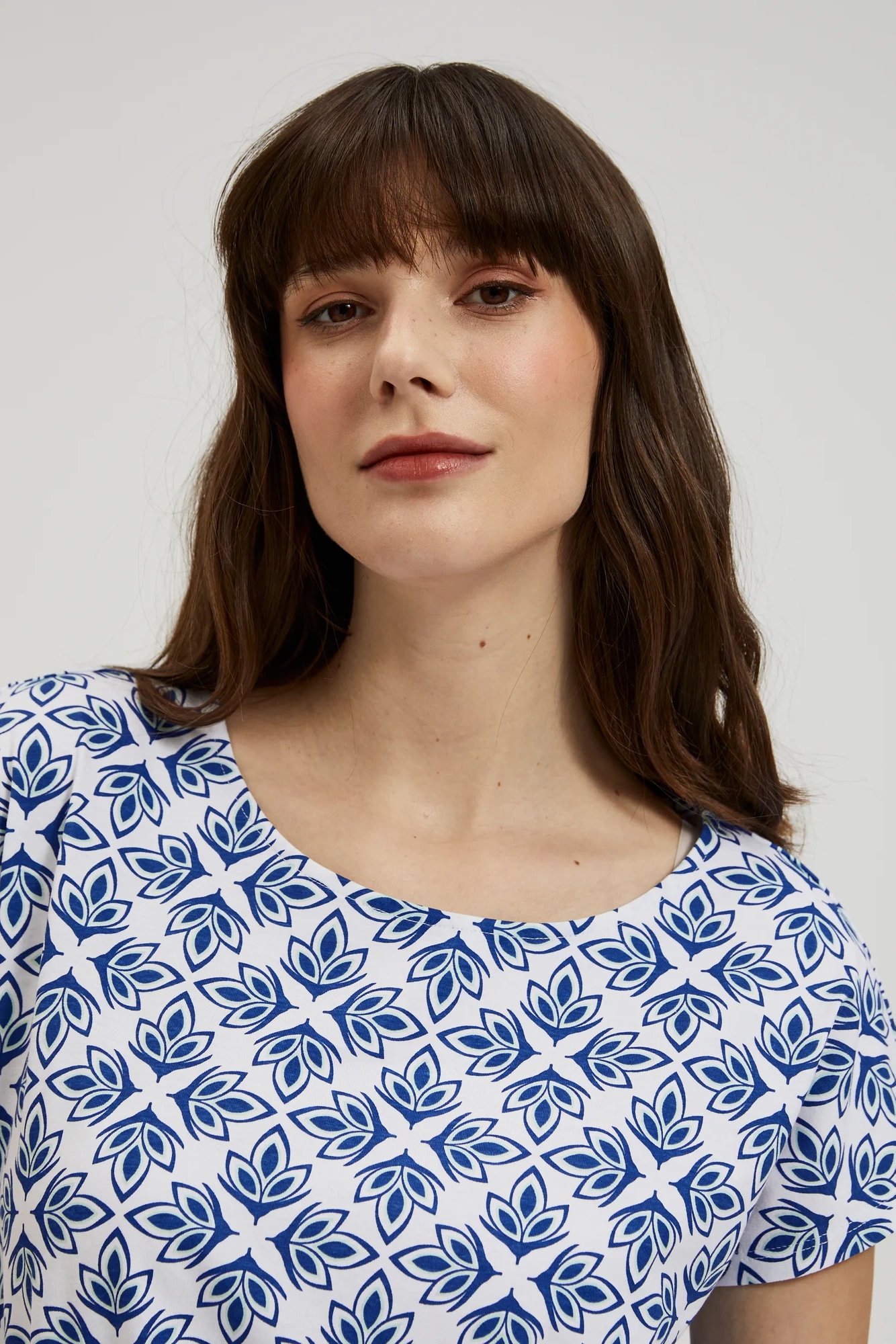 Women's blouse MOODO - white/blue