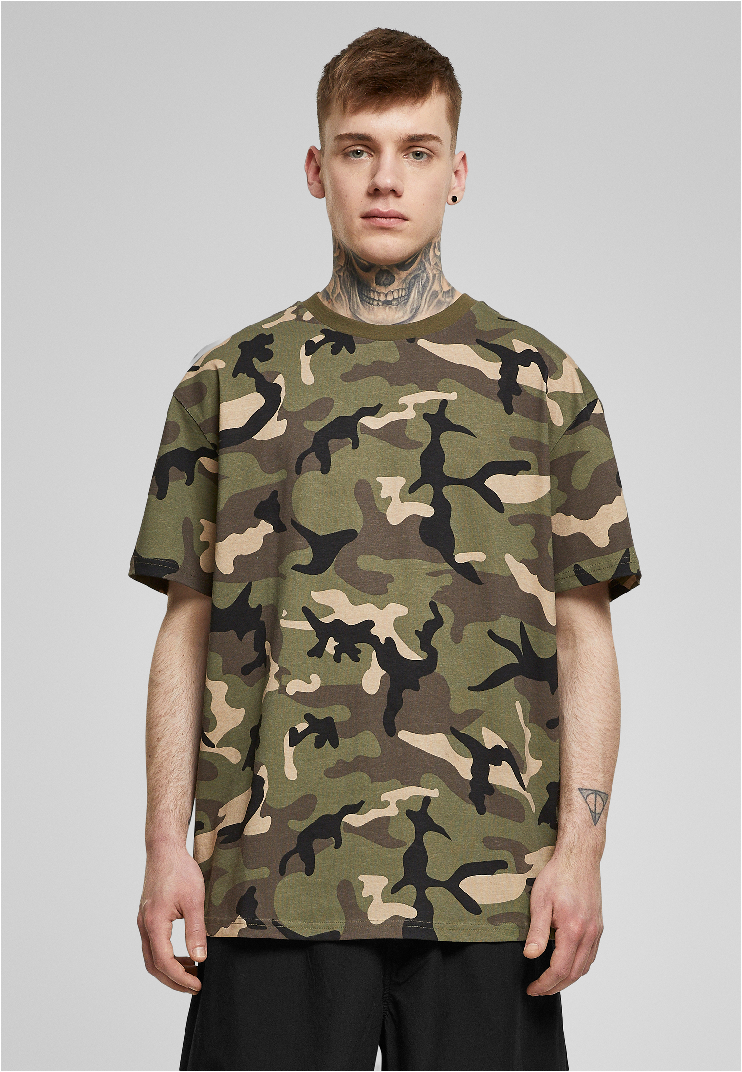 Men's T-shirt Heavy Oversized Camo Tee Forest Camouflage