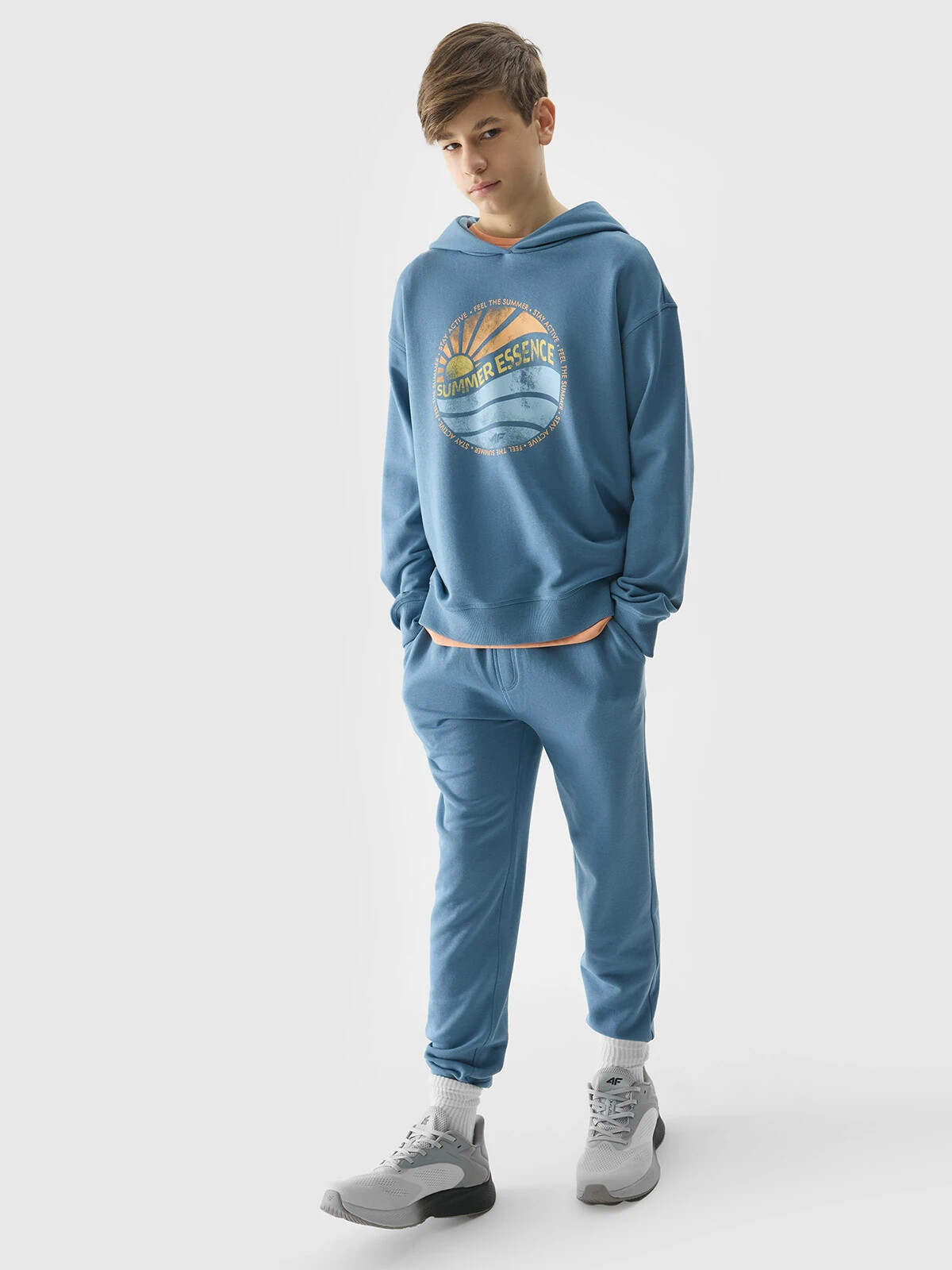 Boys&#039; 4F Hoodie - Blue