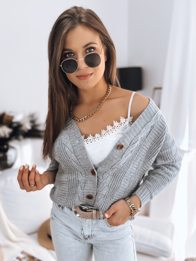 Women's sweater DESTANY light gray Dstreet