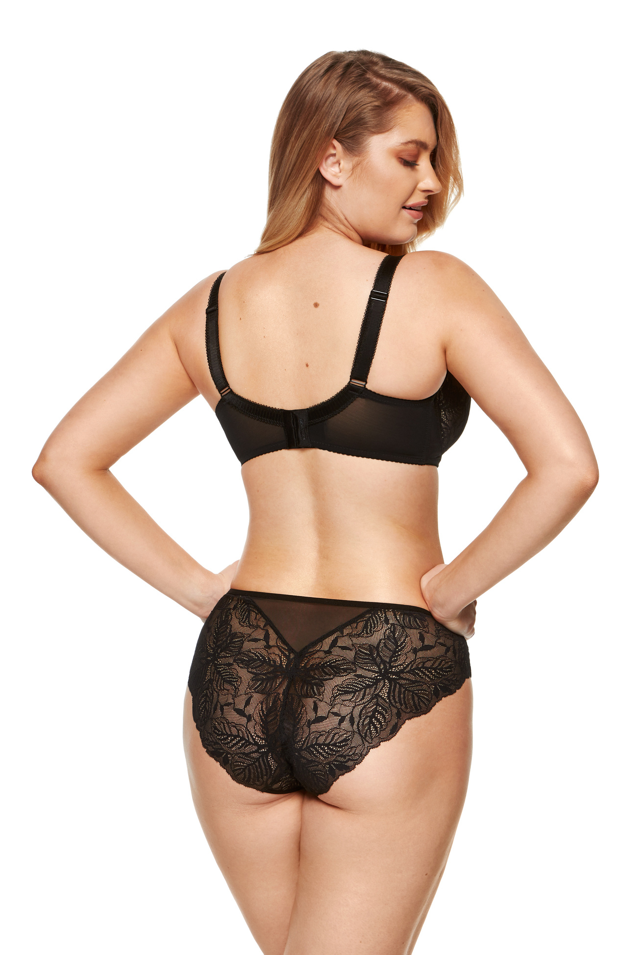 Gorteks Veneto lace padded bra blac
