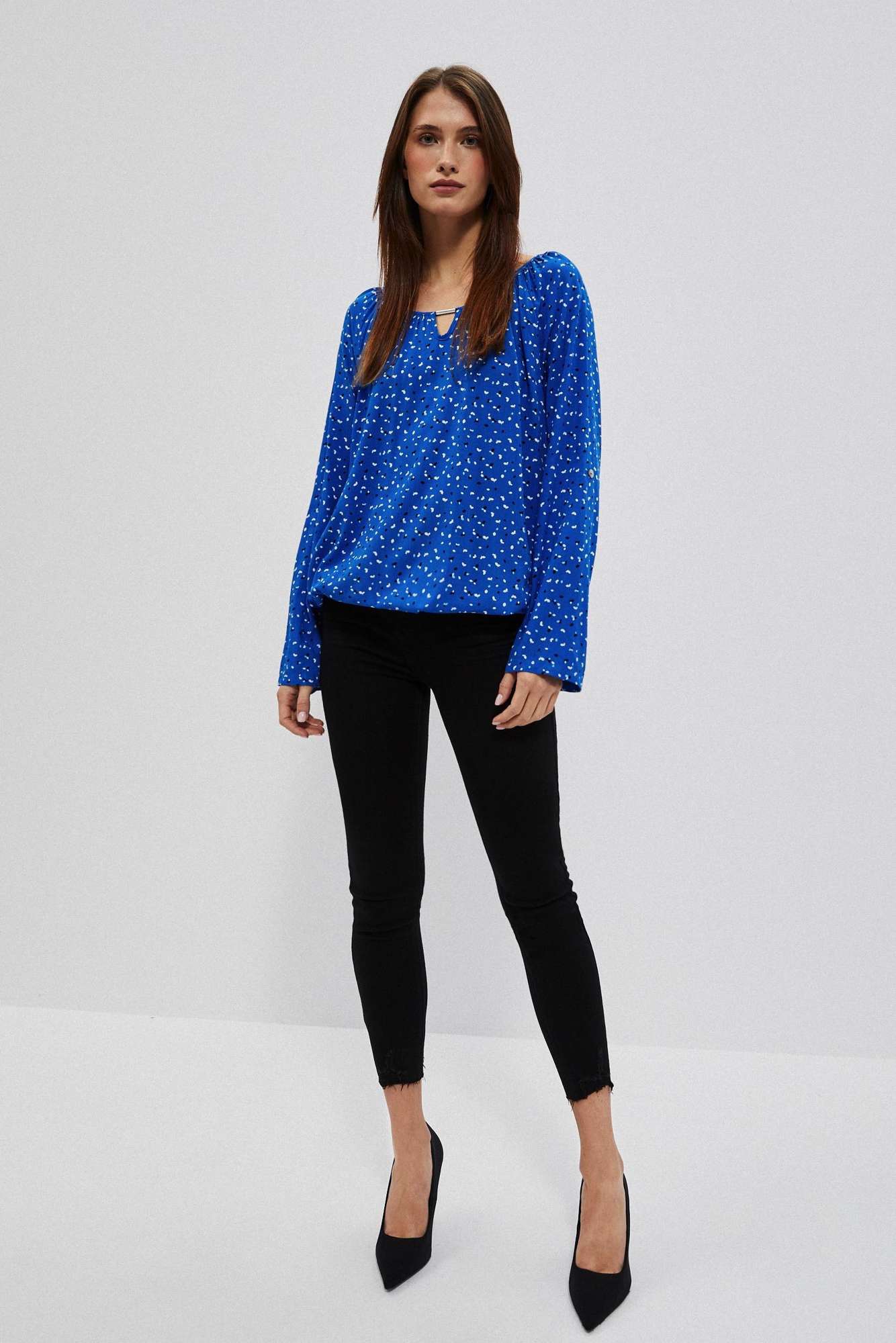 WOMEN'S SHIRT L-KO-4018 BLUE