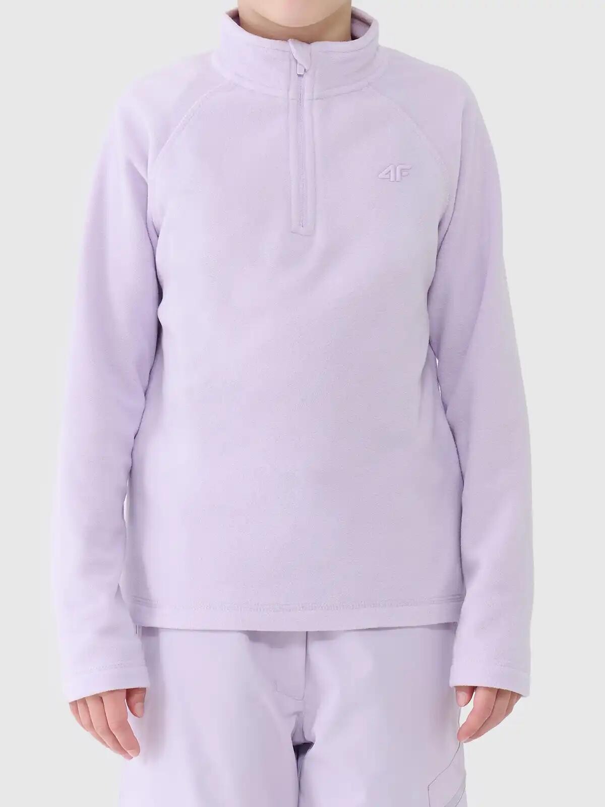 Girls' fleece sweatshirt 4F