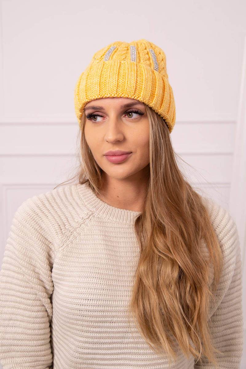 Ladies beanie Selena K384 mustard