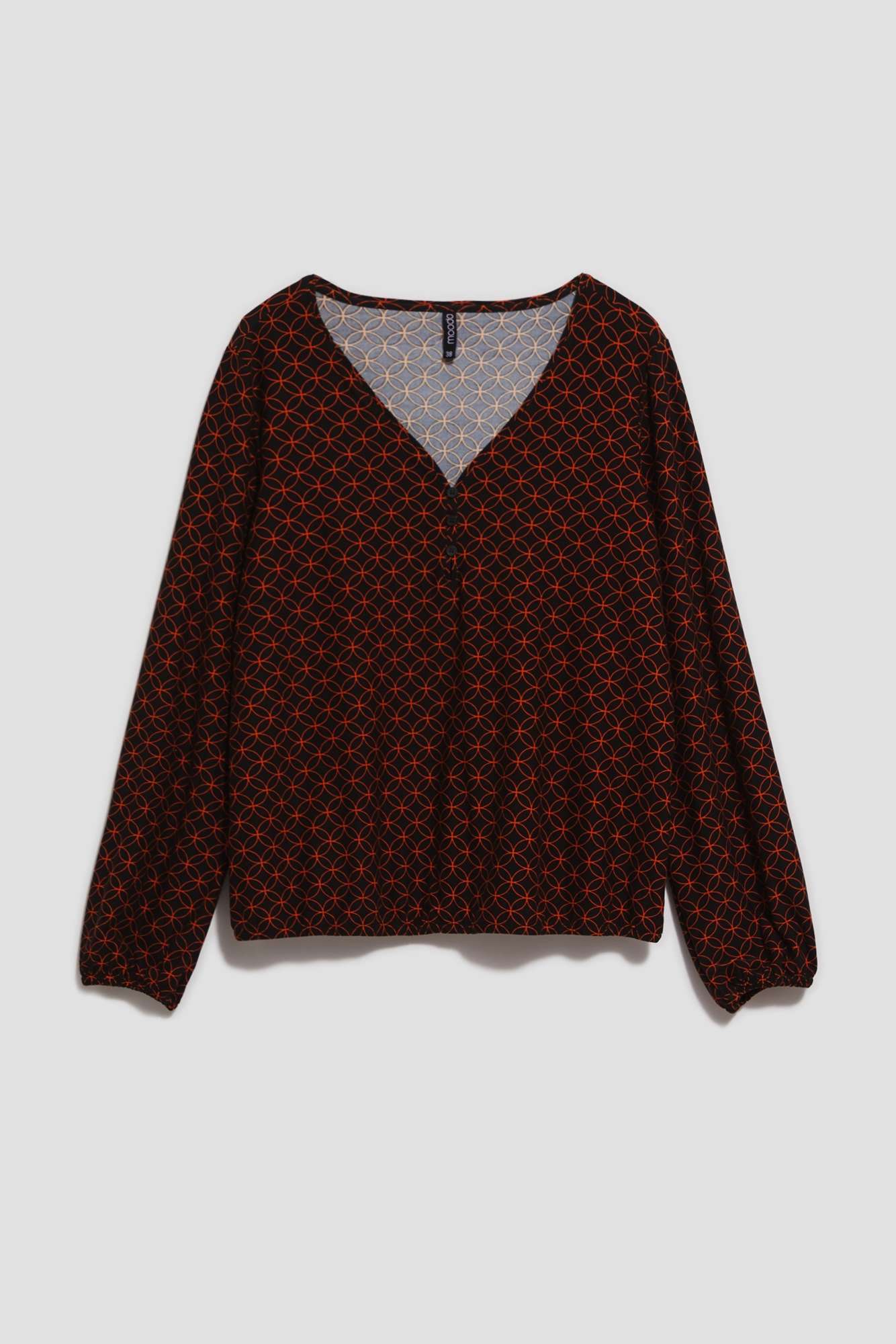 Blouse with a geometric pattern