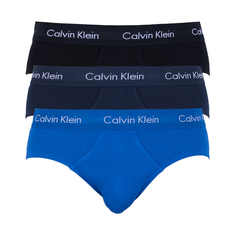 Levně 3PACK pánské slipy Calvin Klein vícebarevné