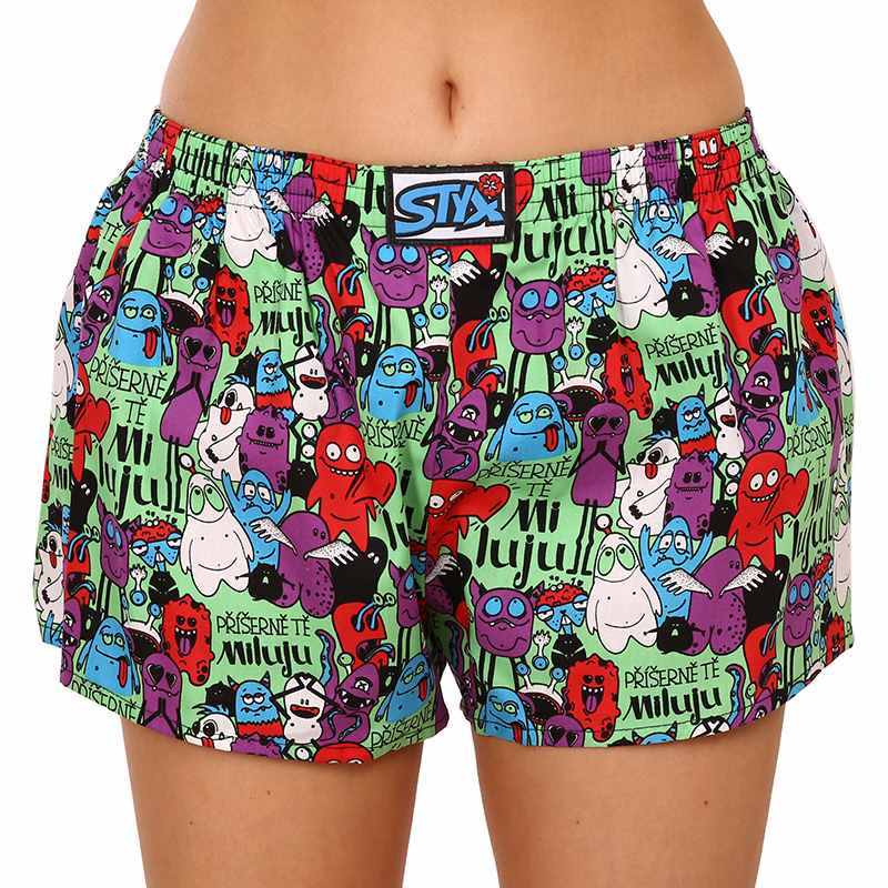 Women's boxer shorts Styx art classic rubber monsters