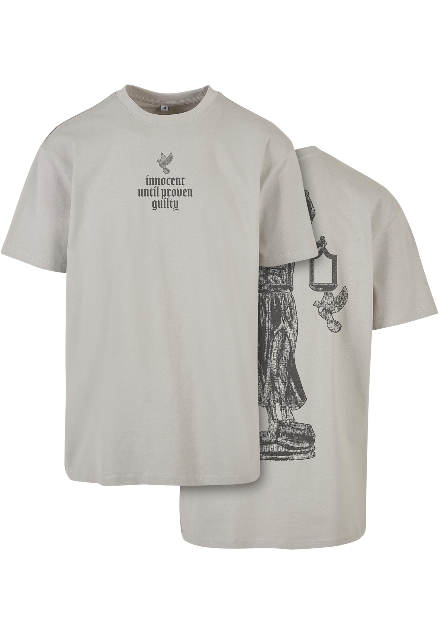 Levně Lightasfaltové tričko Justice Oversize