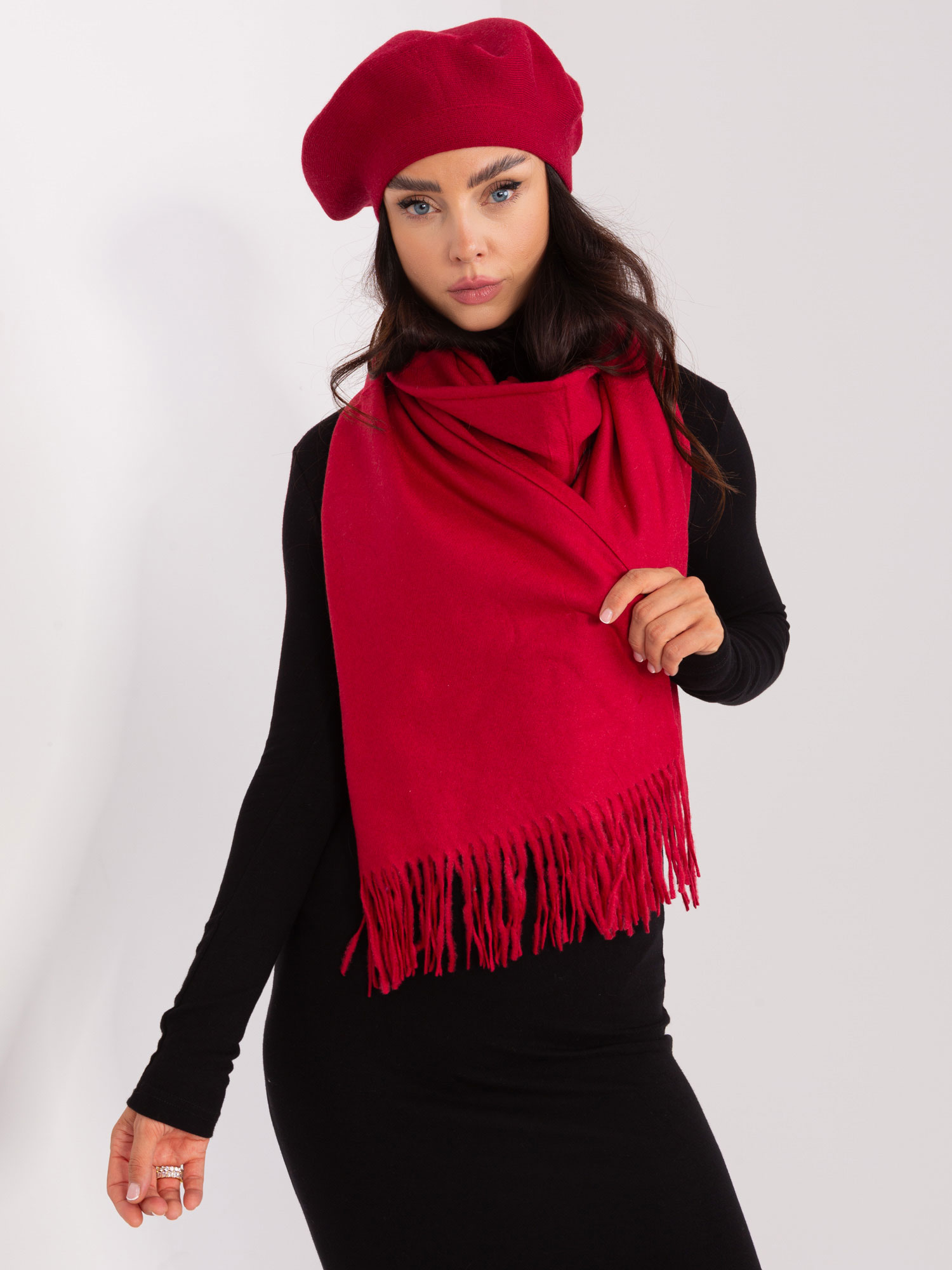 Scarf-AT-SZ-23185.90P-burgundy