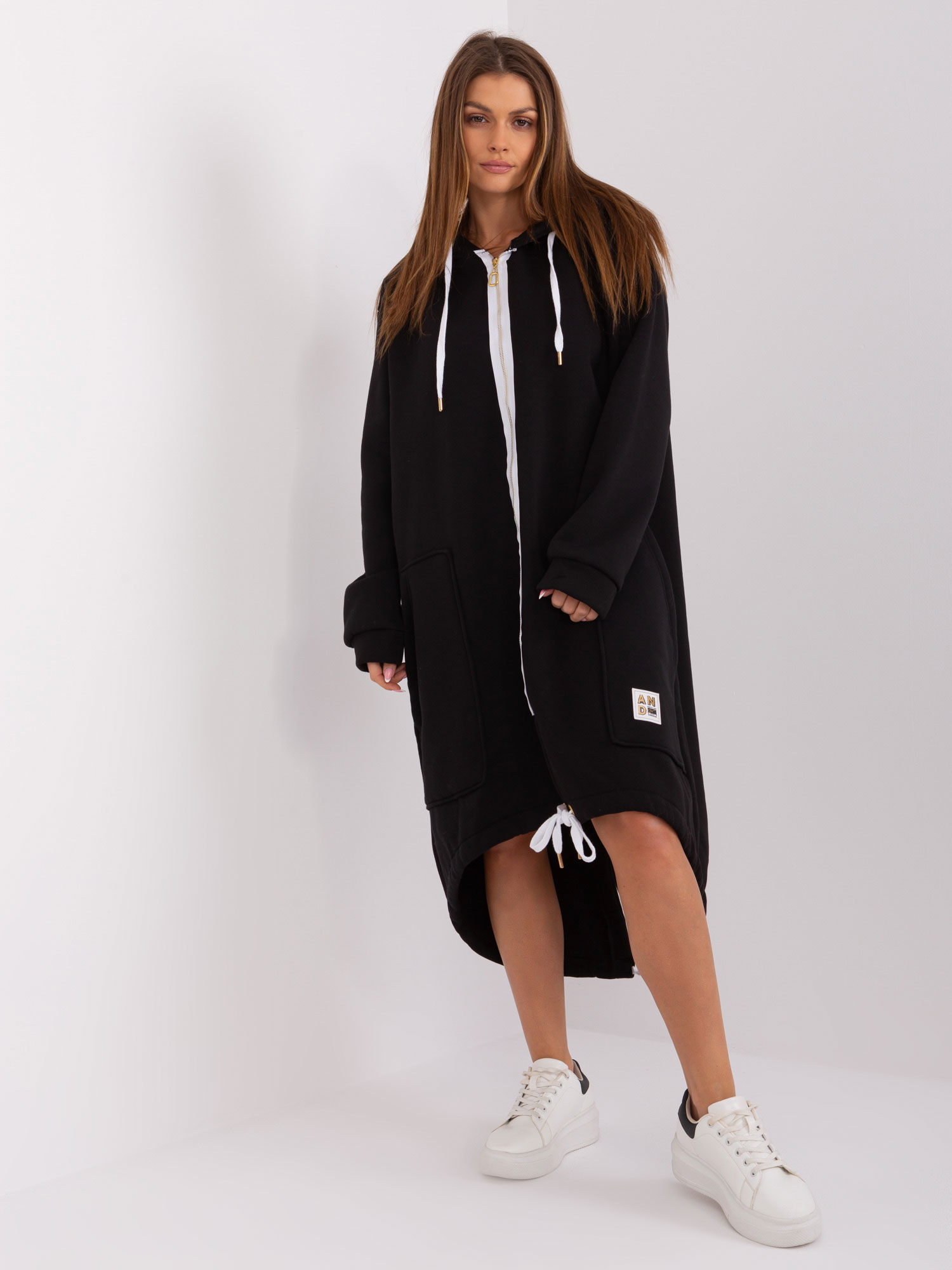 Black Long Oversize Hoodie