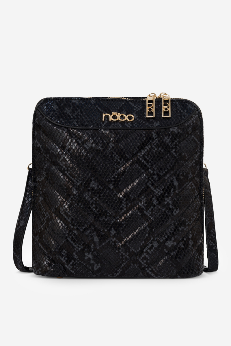 NOBO Handbag with animal print Dark grey