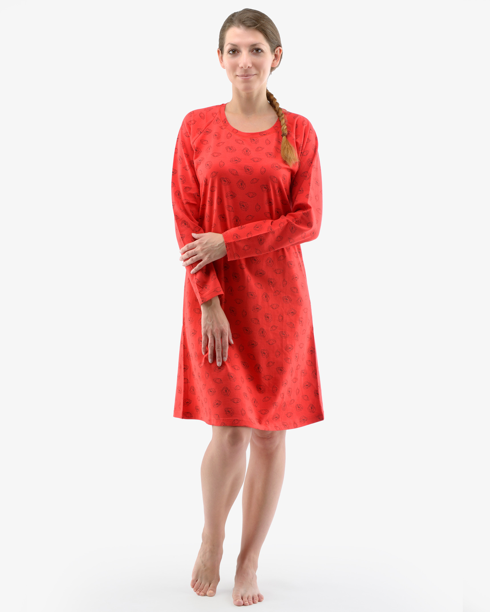 Women's nightgown Gina red