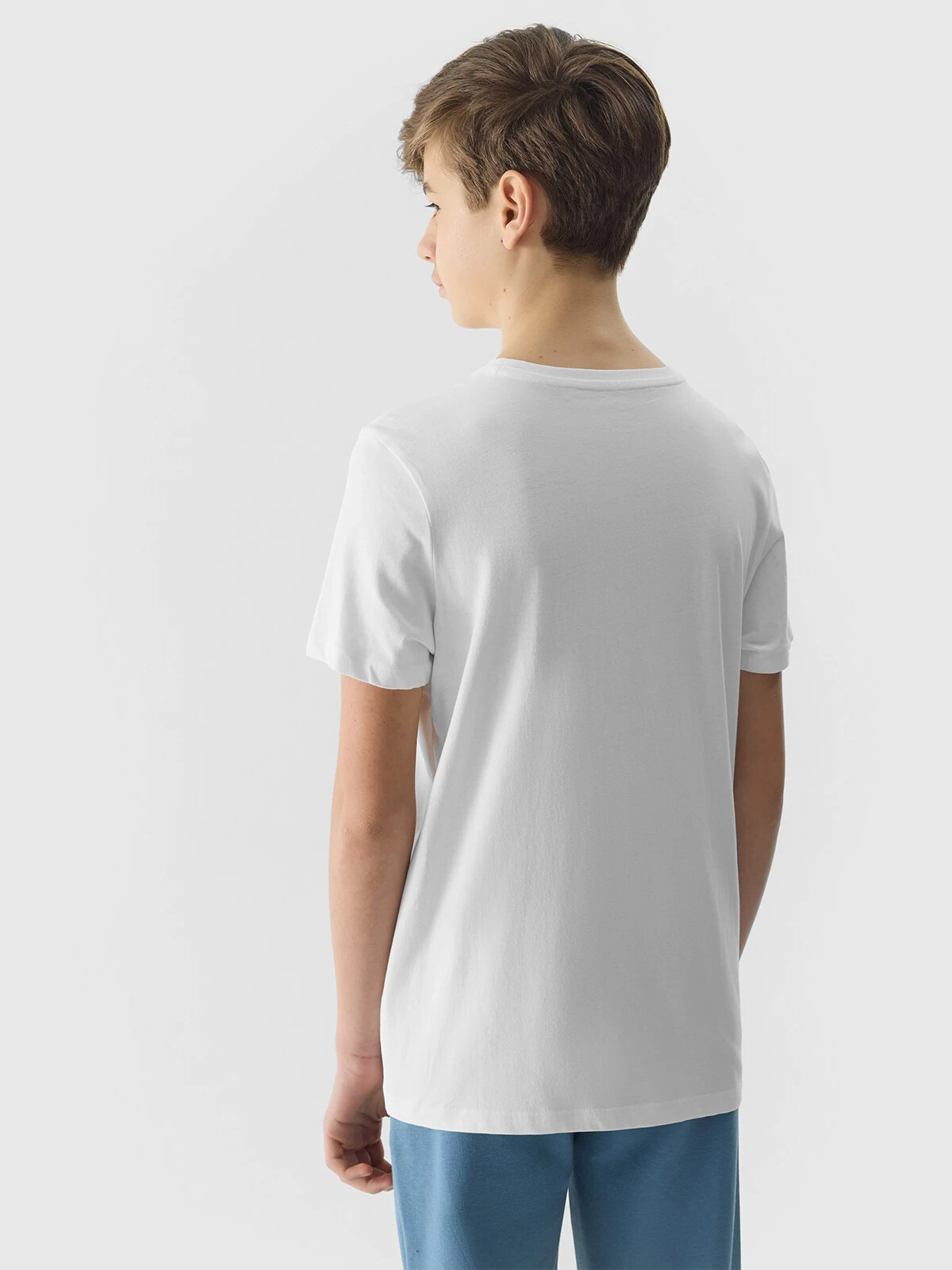4F Organic Cotton T-Shirt for Boys - White