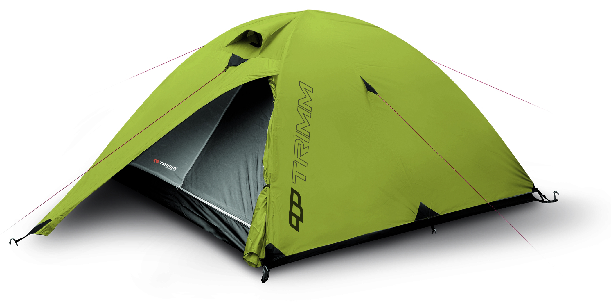 Trimm LARGO D lime green/ grey tent