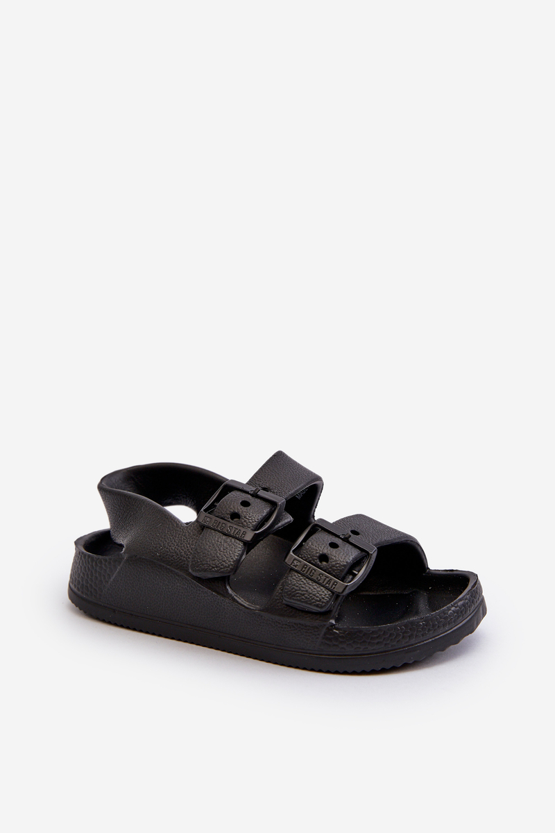 Children's lightweight sandals with buckles BIG STAR Black