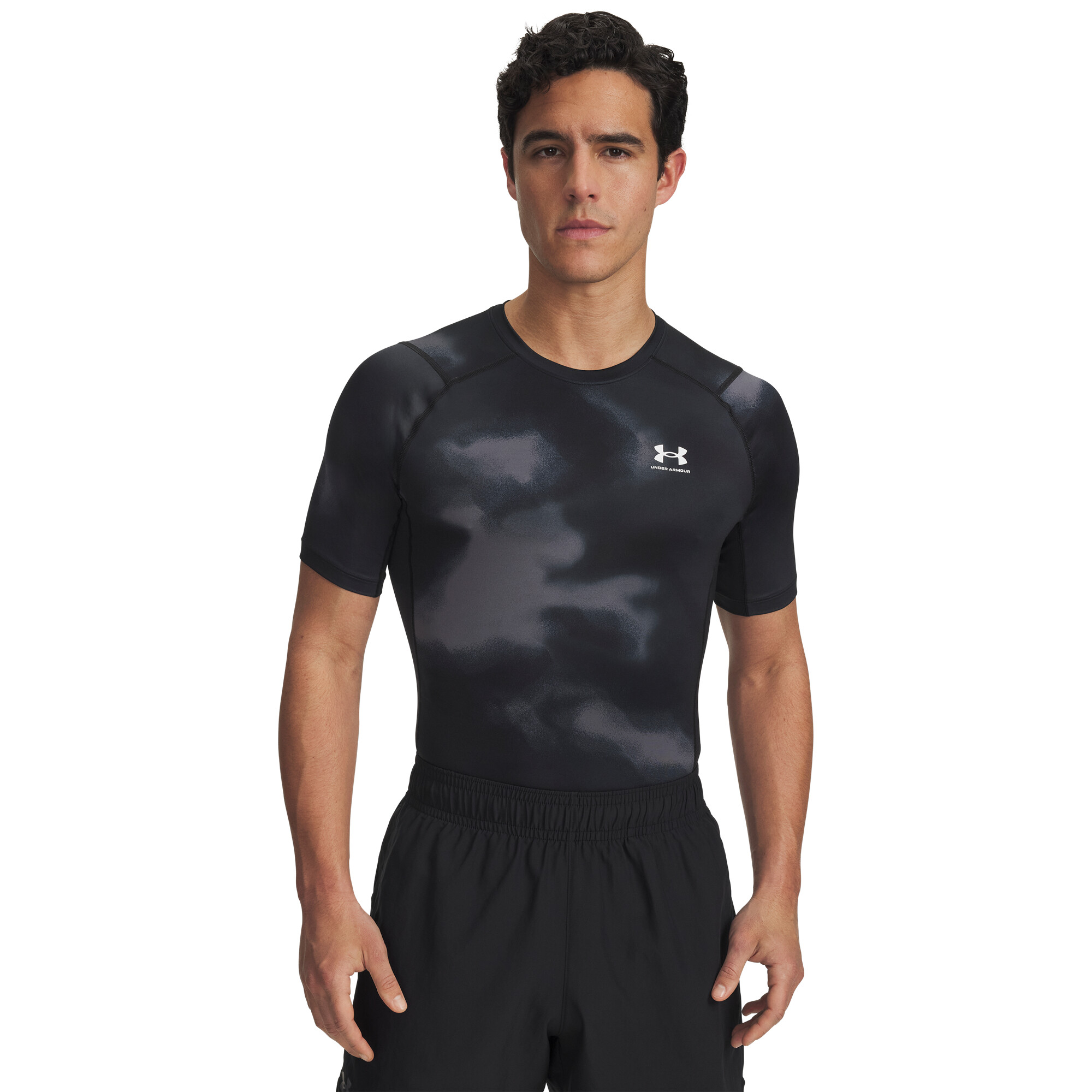 Mens compression t-shirt Under Armour HG Armour Printed SS