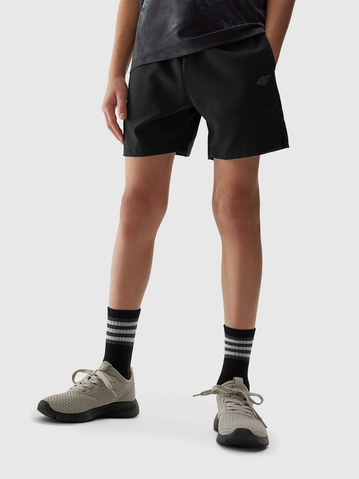 4F Boys&#039; Sports Quick-Drying Shorts - Black