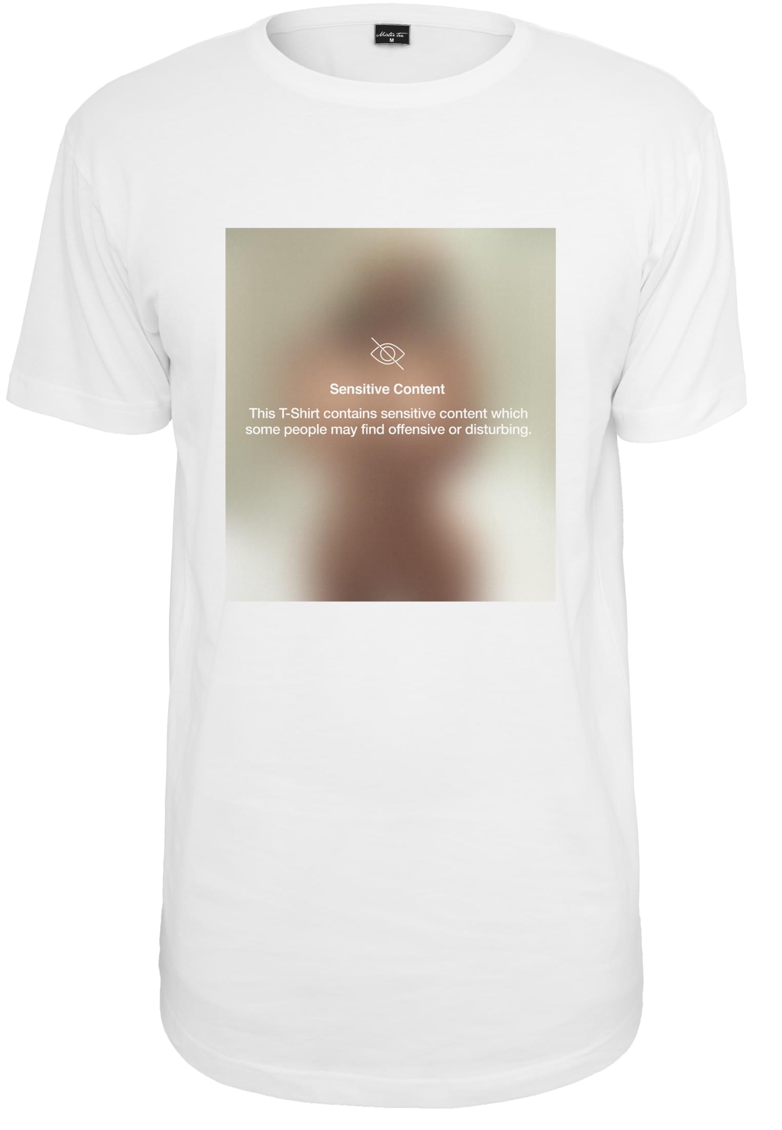 White T-shirt With Sensitive Content