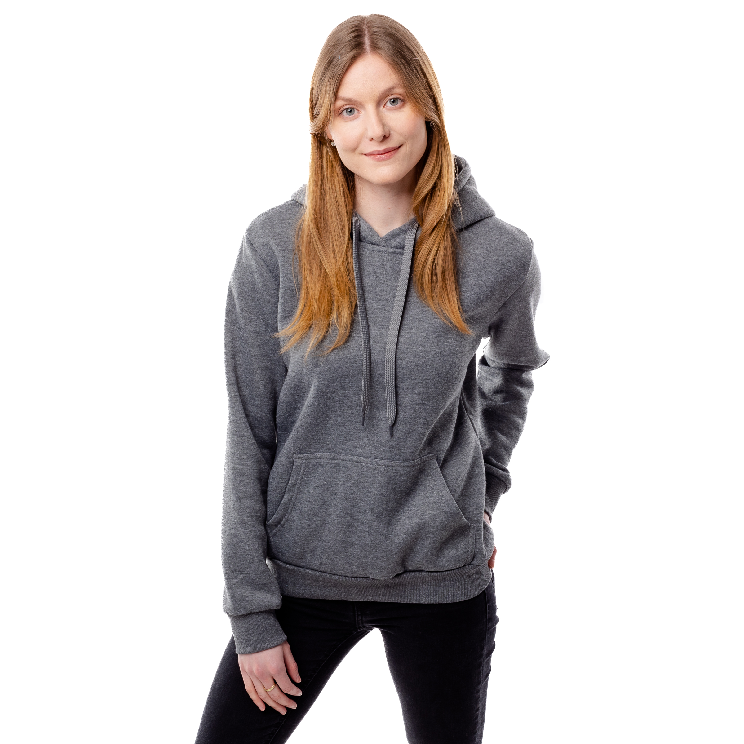 Women&#039;s Hoodie GLANO - dark gray
