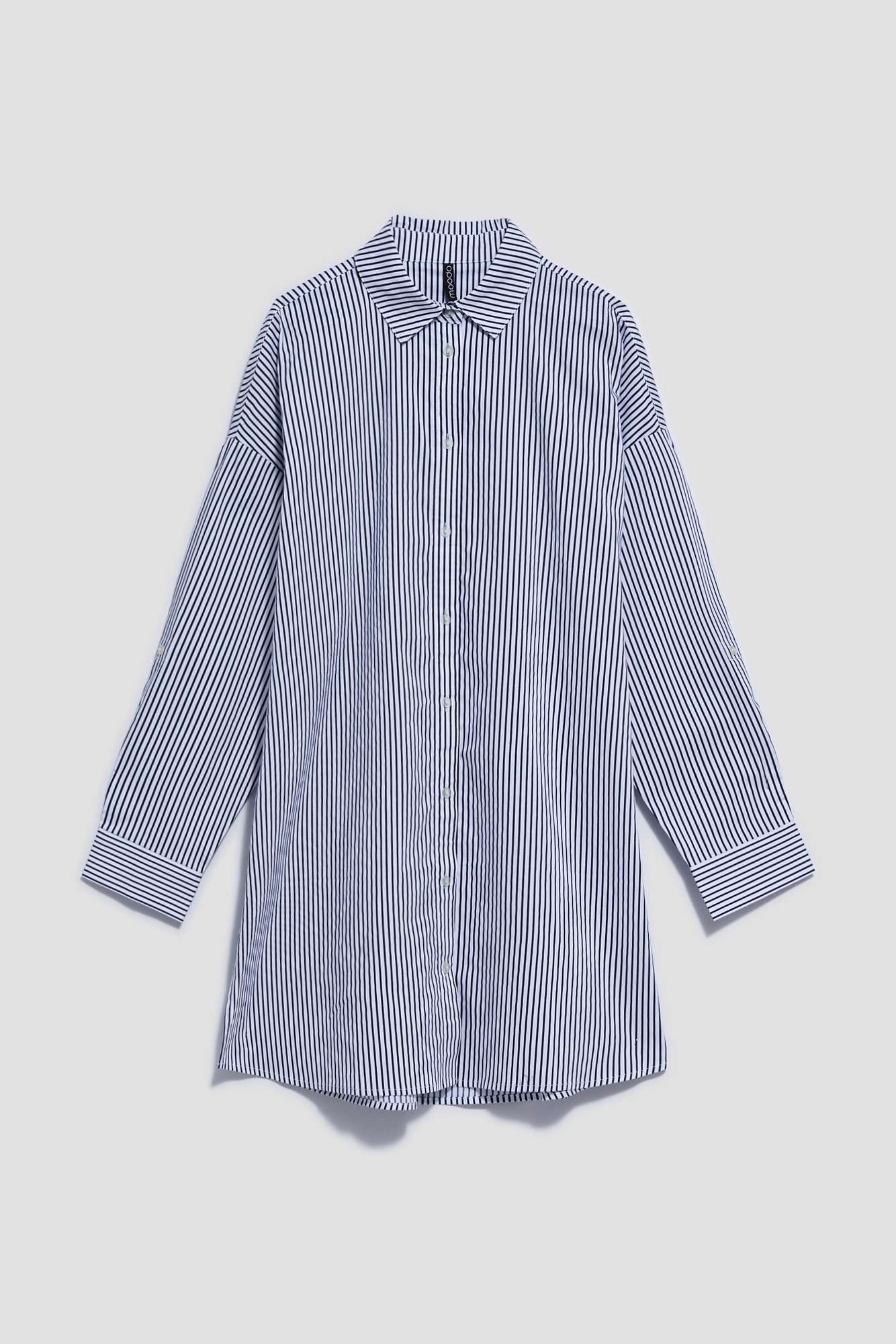 WOMEN'S SHIRT L-KO-4016 BÍLÁ_NAVY