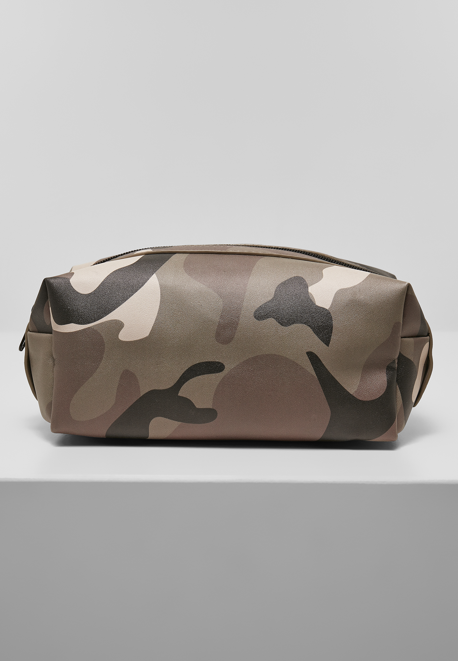 Camo Browncamo Synthetic Leather Cosmetic Bag