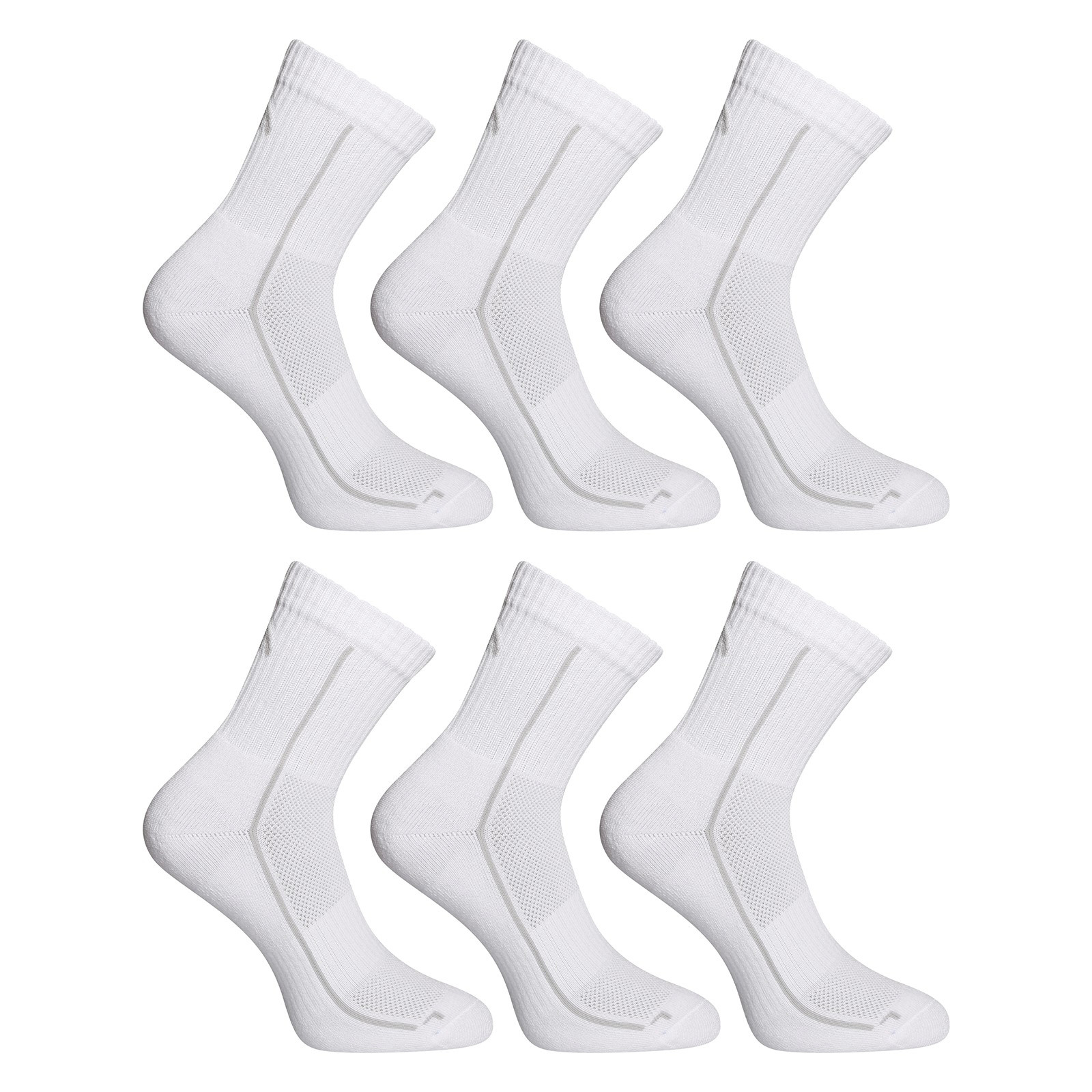 Levně 6PACK ponožky HEAD bílé