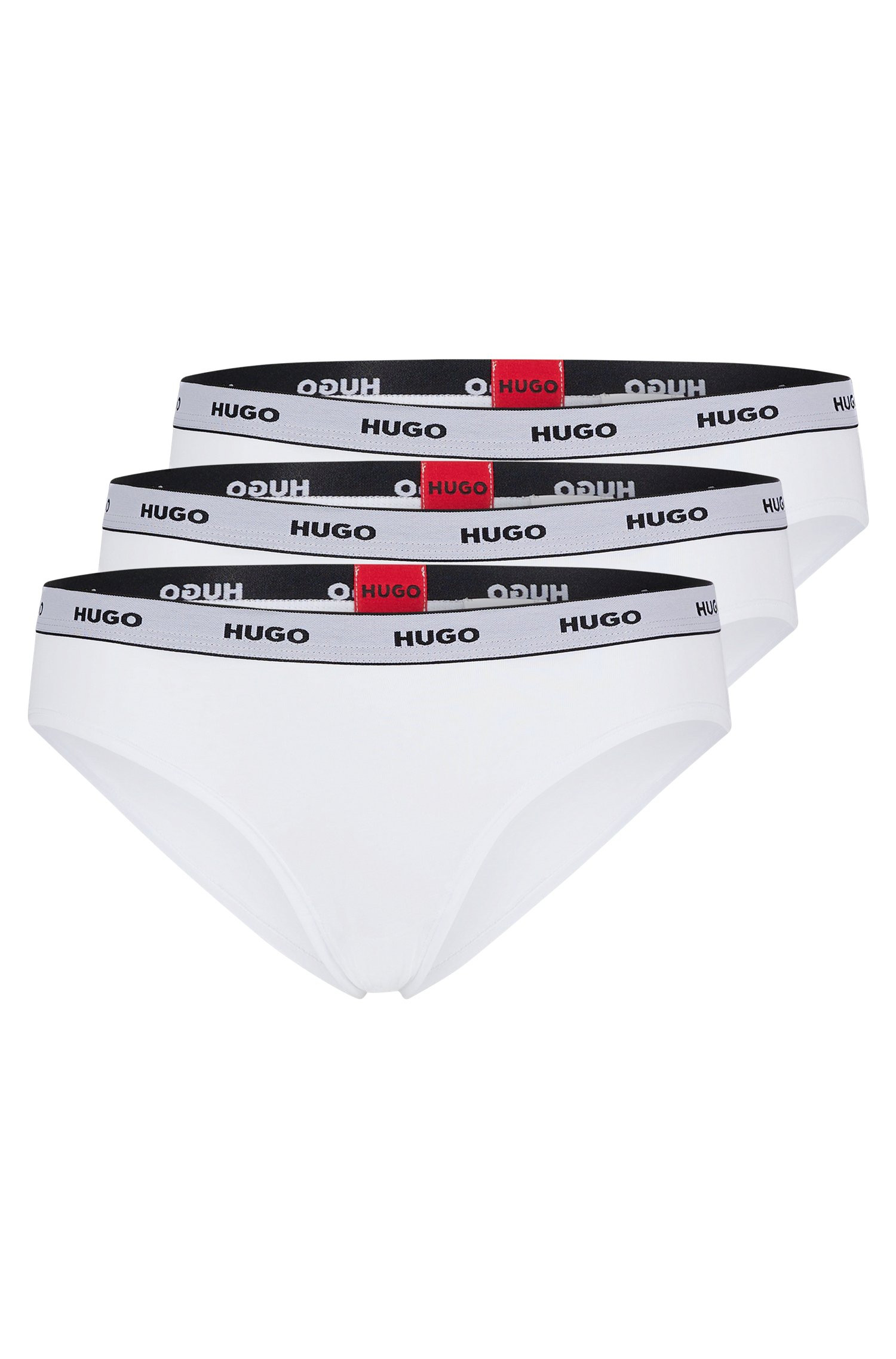 Levně 3PACK dámské kalhotky Hugo Boss bílé