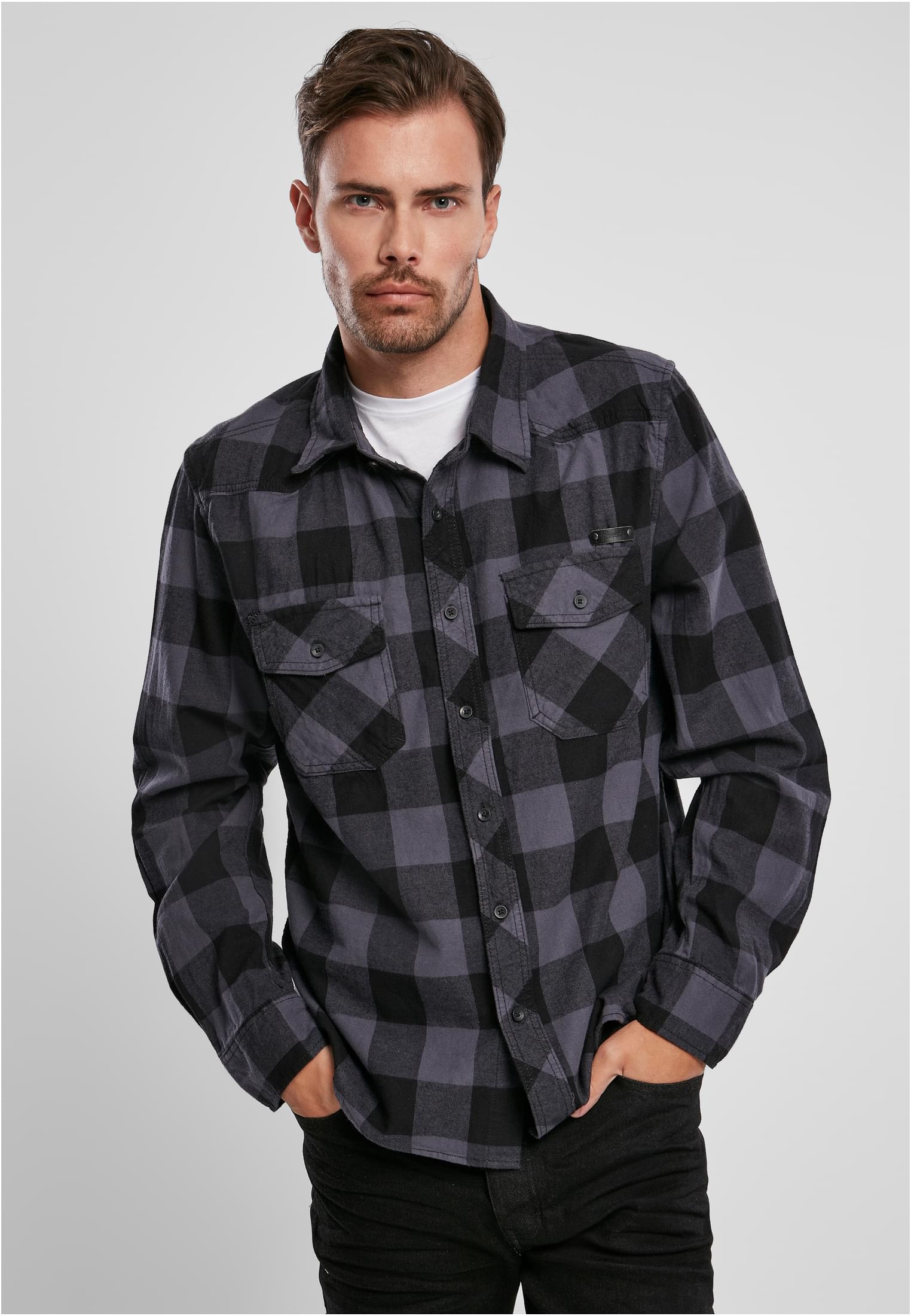 Plaid Shirt Black/grey