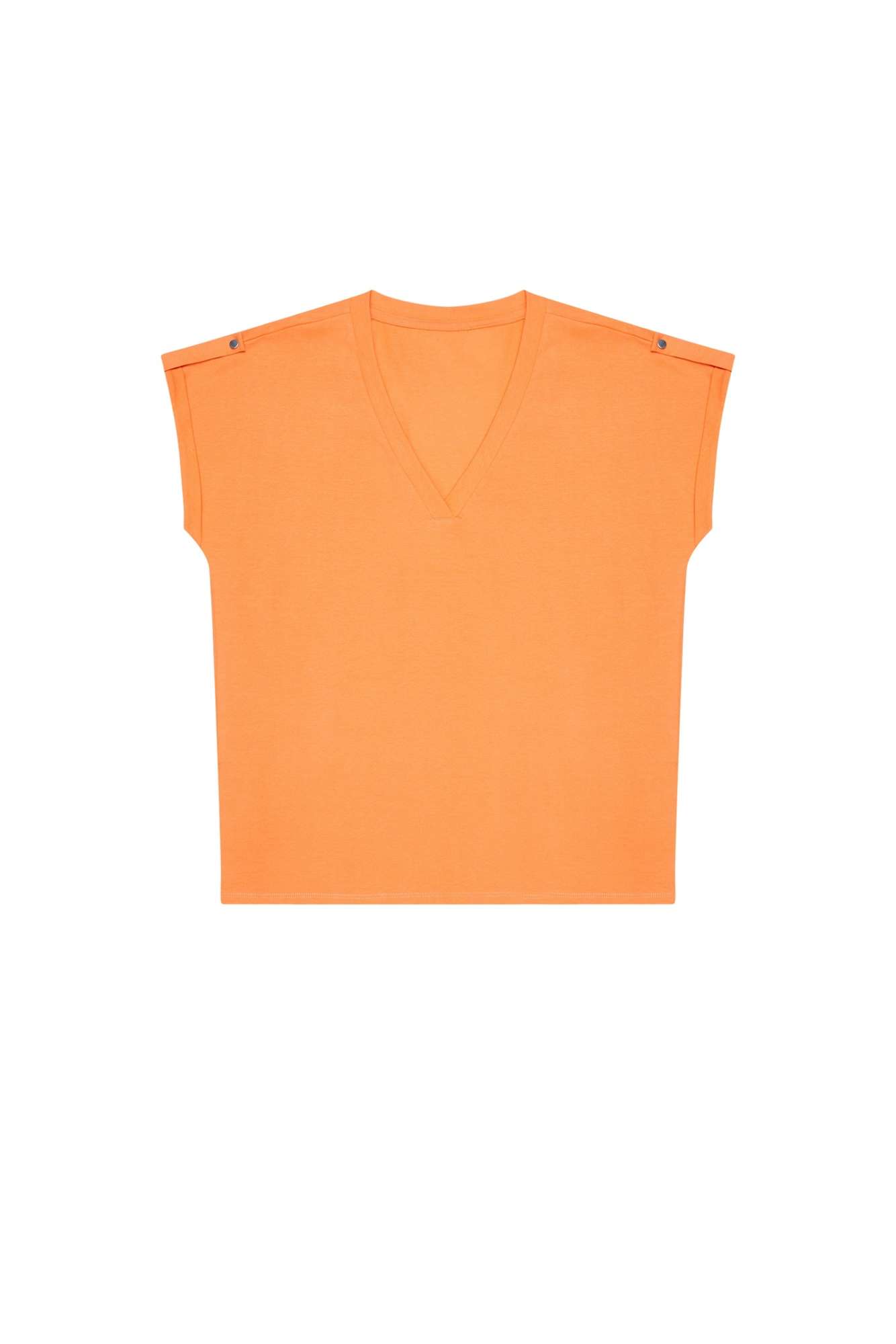 Cotton V-neck blouse