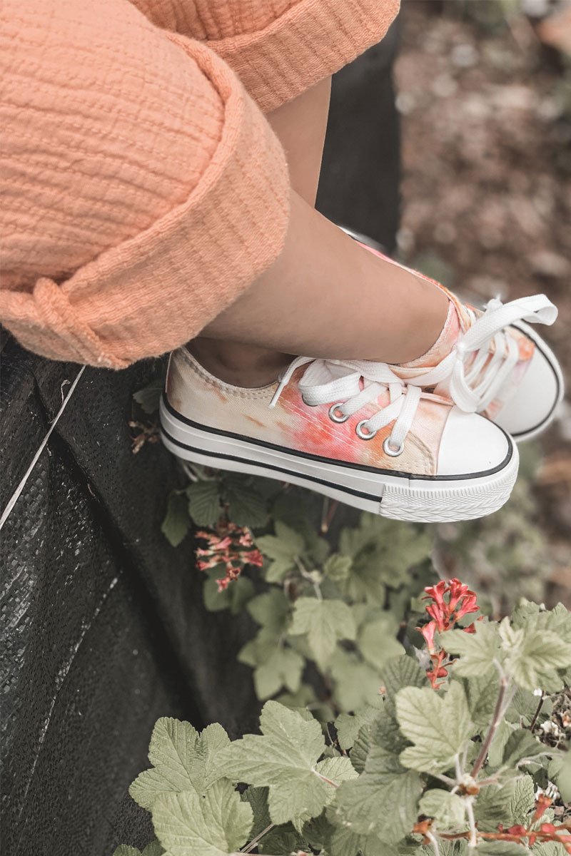 Kids' Classic Sneakers With Tie-dye Simba Effect