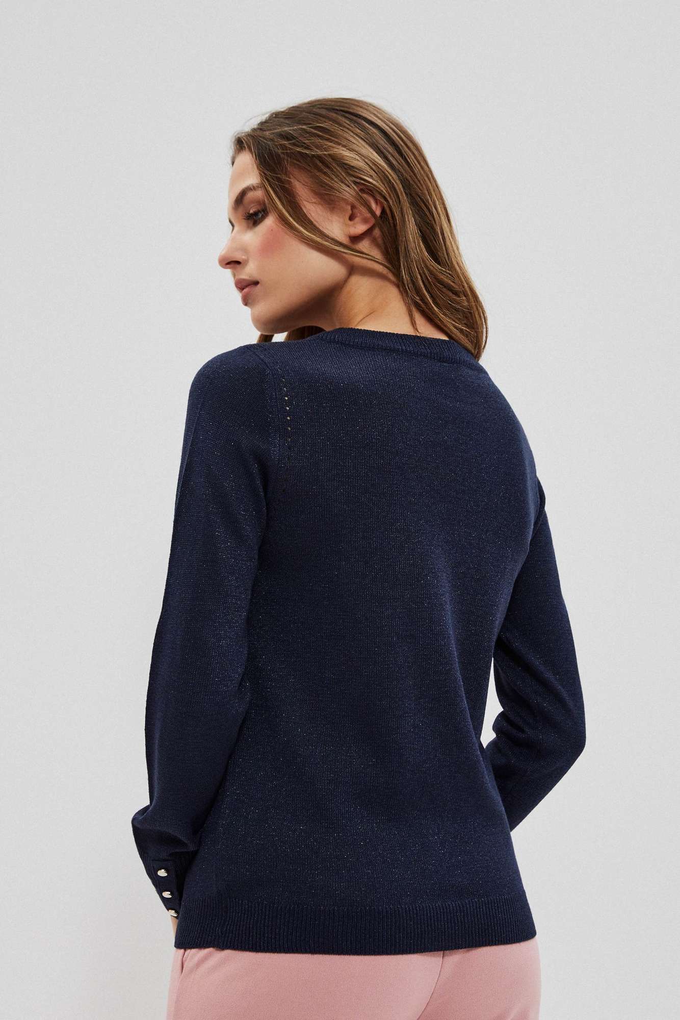 Pulover cu fir metalic