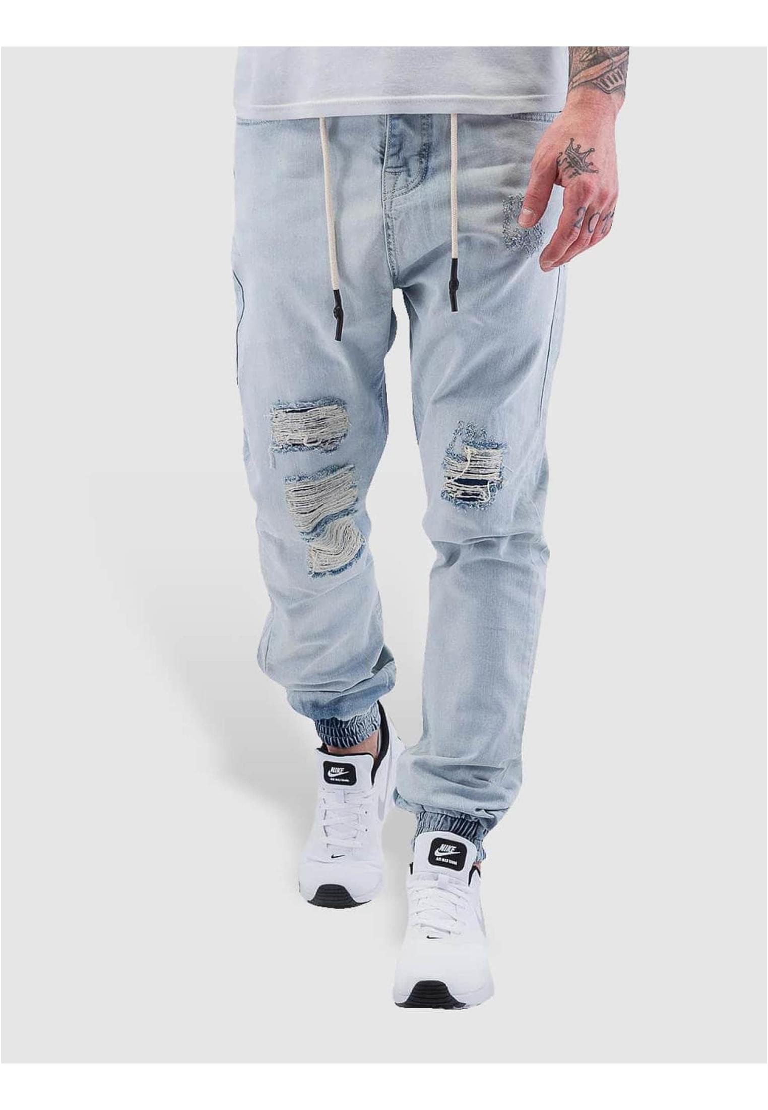 Men's Baggy Light Denim Jeans - Blue