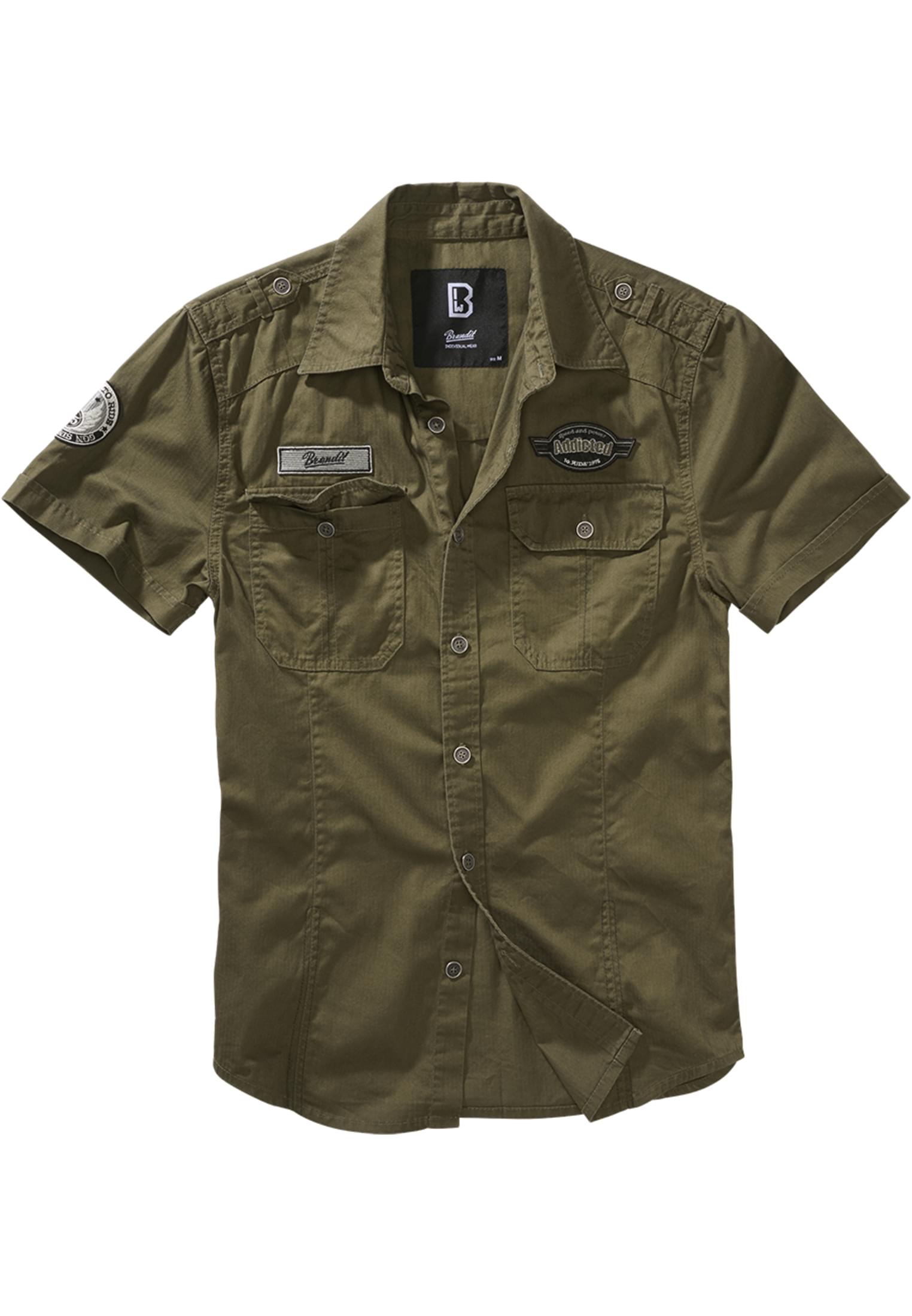 Luis Vintage short-sleeved shirt olive