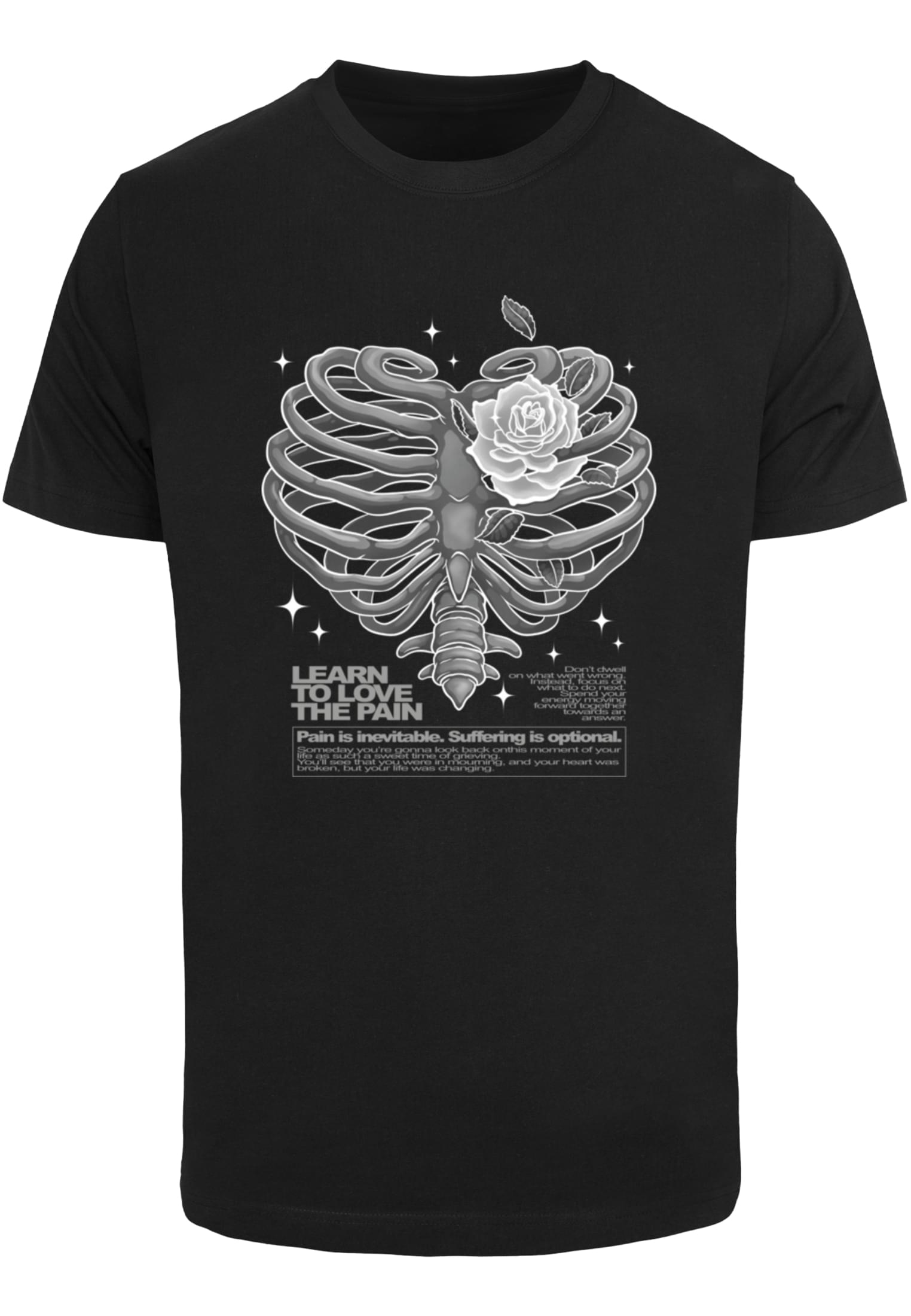 Men's T-shirt Heart Cage Black