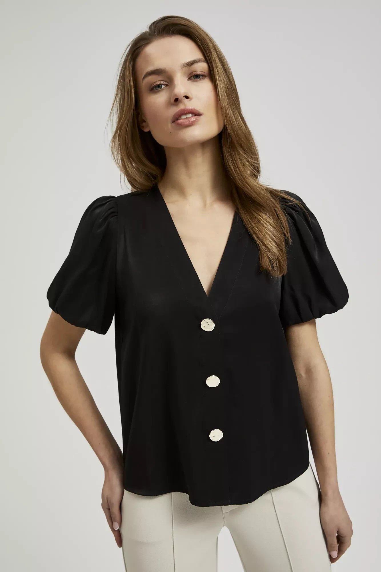 Women's Shirt Blouse MOODO - Black