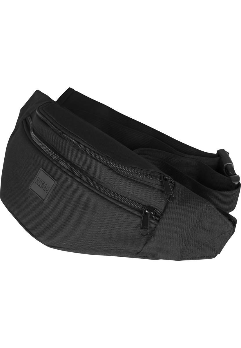 Dublu-Zip Umăr Bag BLK / BLK